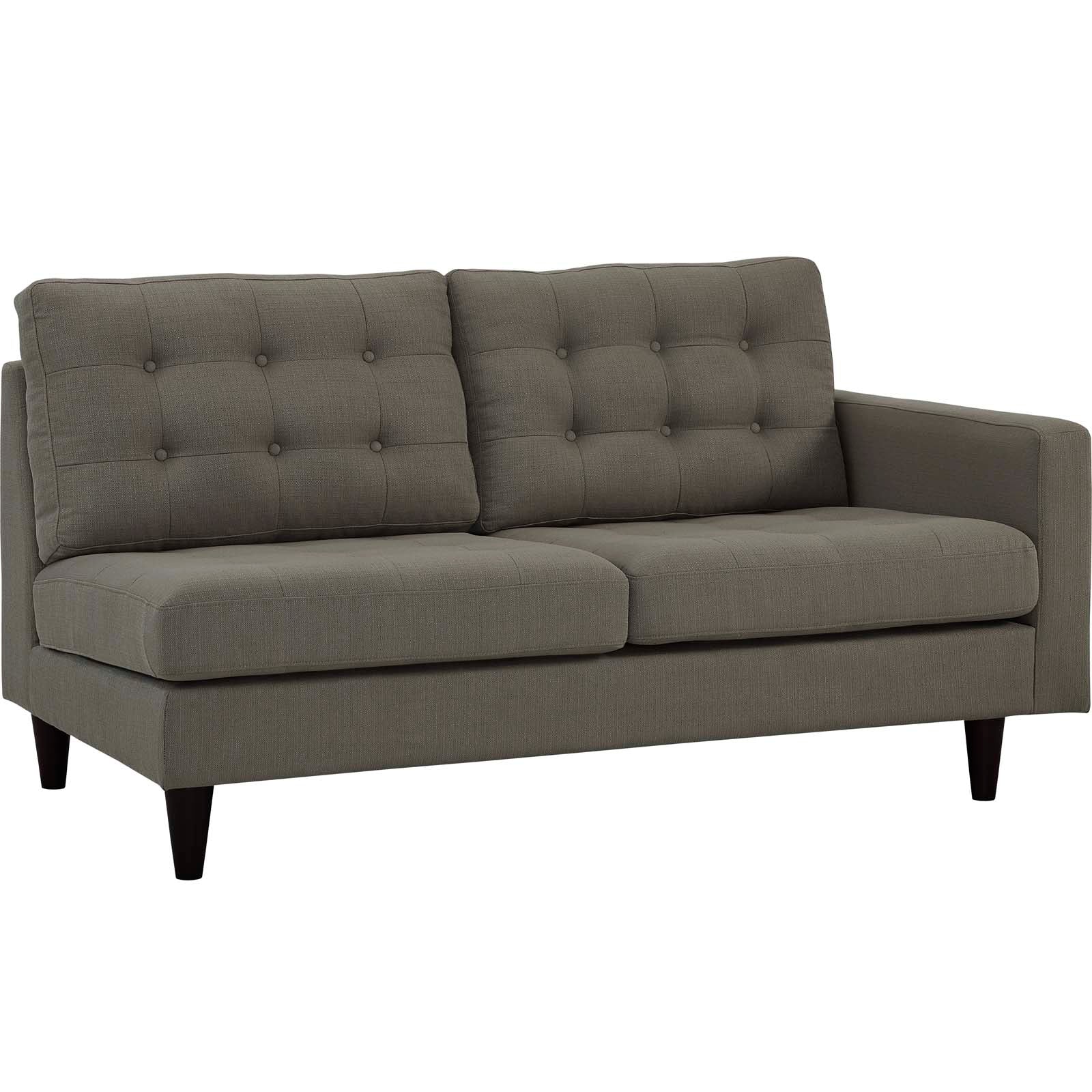 Modway Empress Right-Facing Upholstered Fabric Loveseat | Loveseats | 