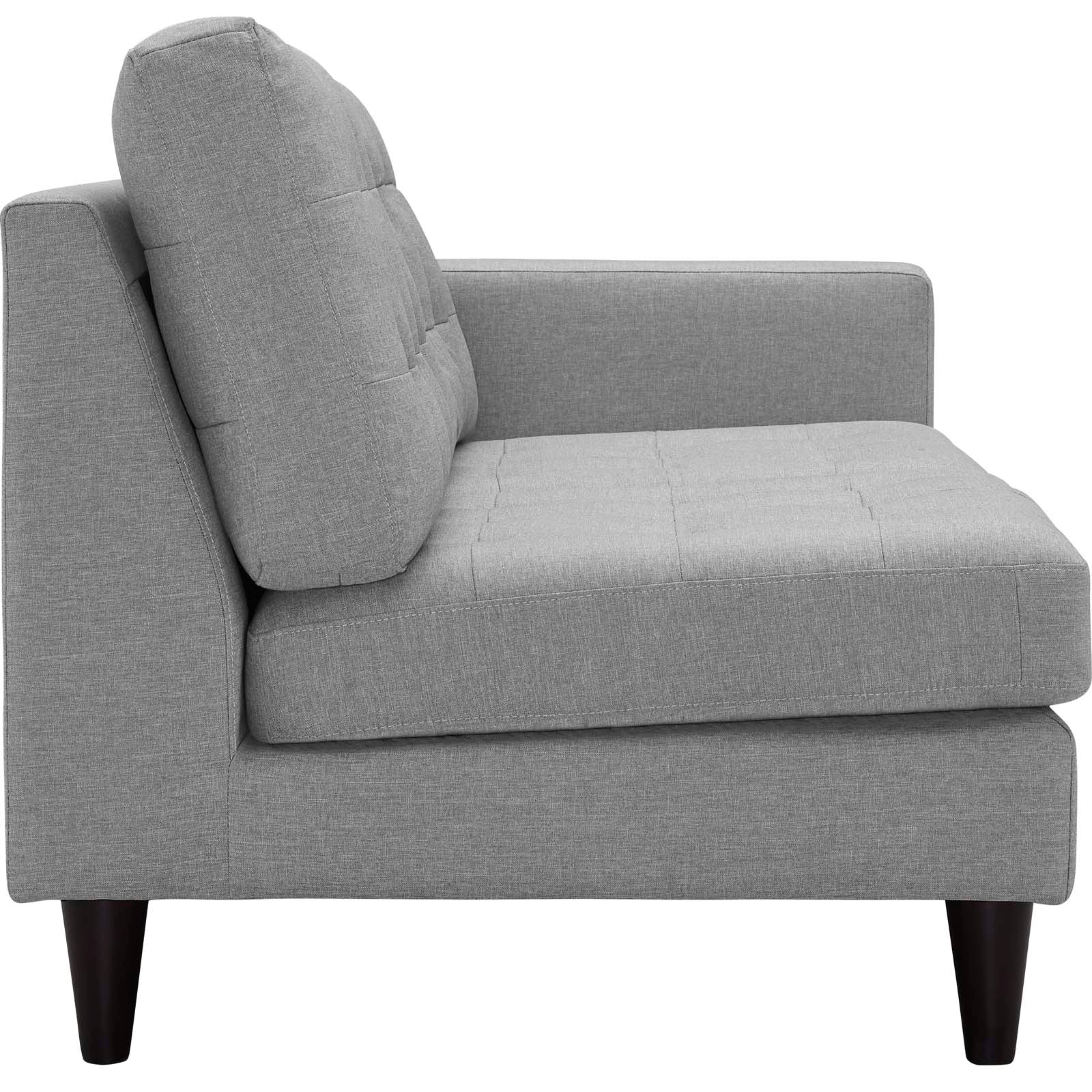 Modway Empress Right-Facing Upholstered Fabric Loveseat | Loveseats | 