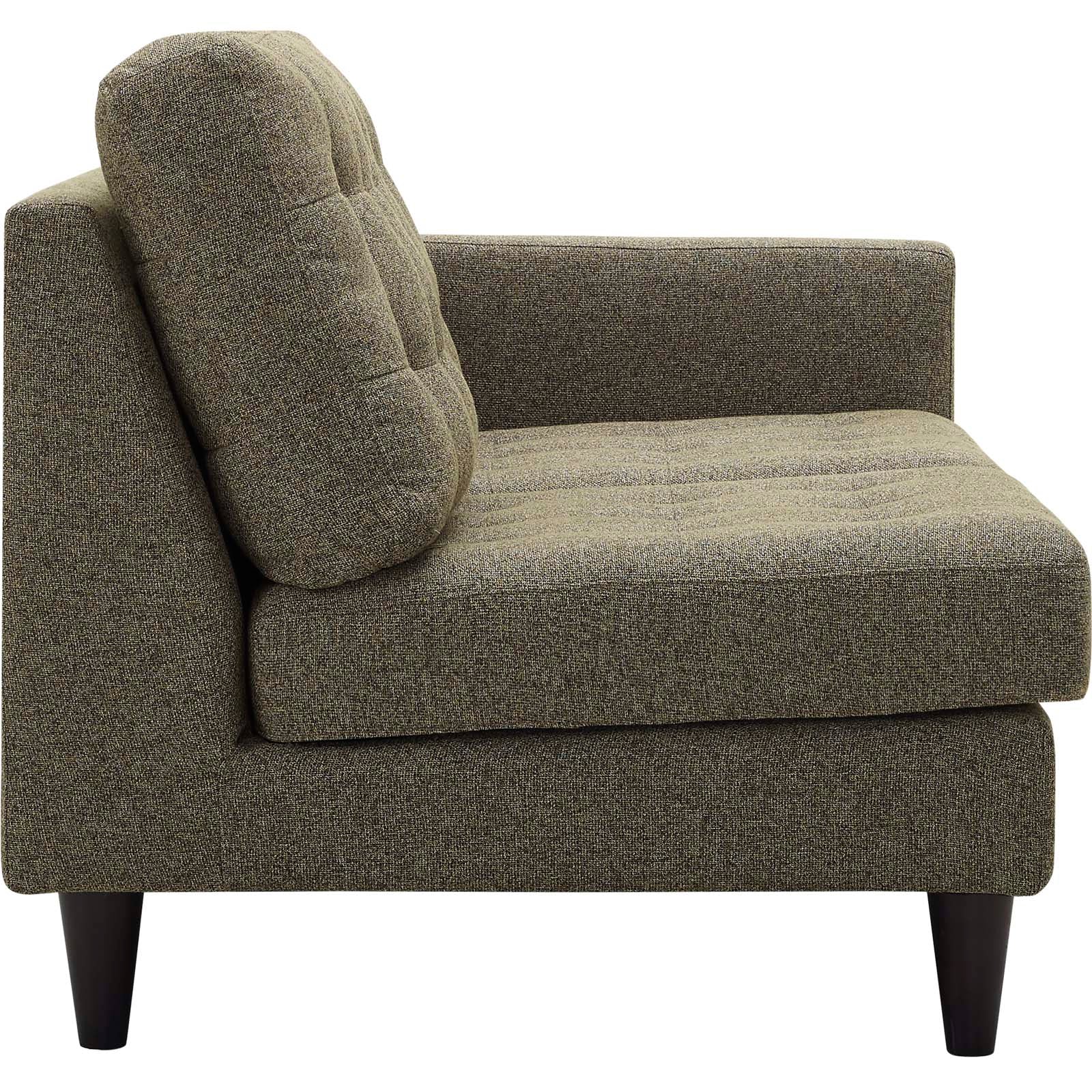 Modway Empress Right-Facing Upholstered Fabric Loveseat | Loveseats | 