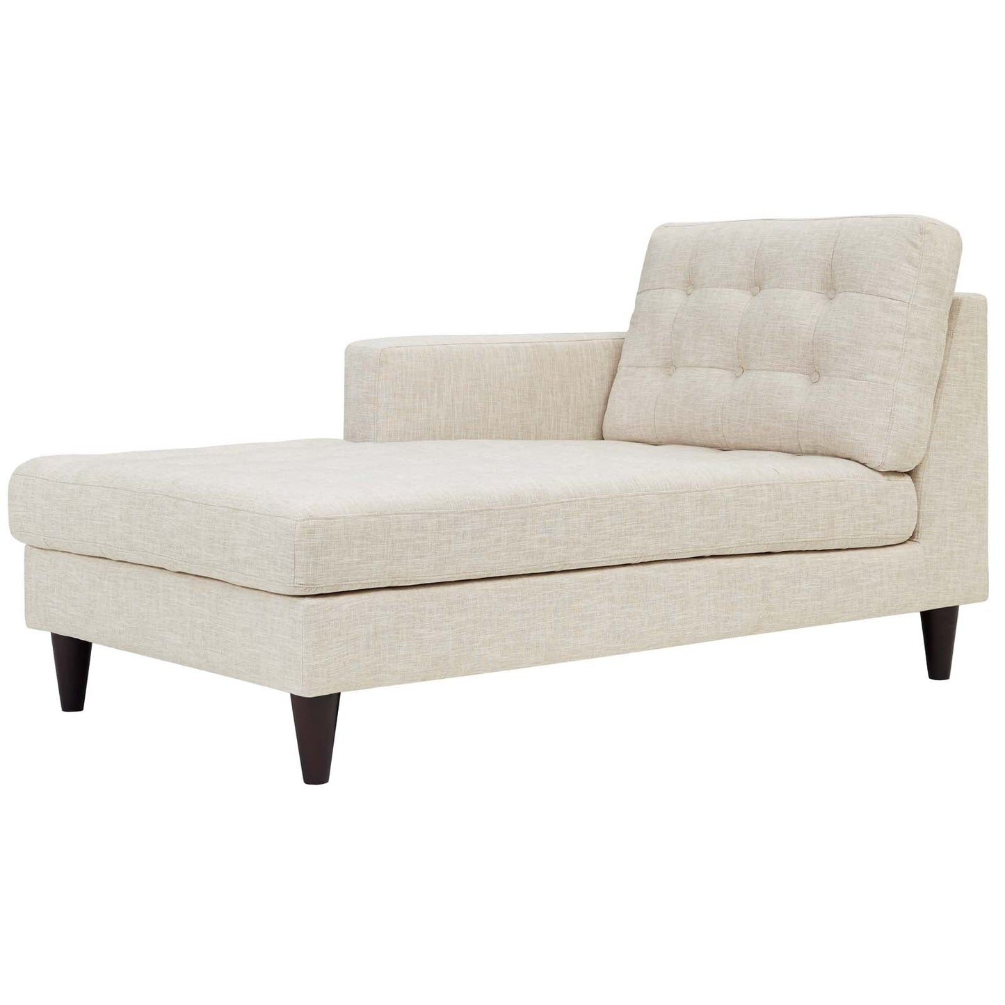 Modway Empress Left-Arm Upholstered Fabric Chaise | Outdoor Recliners & Lounge Chairs | 