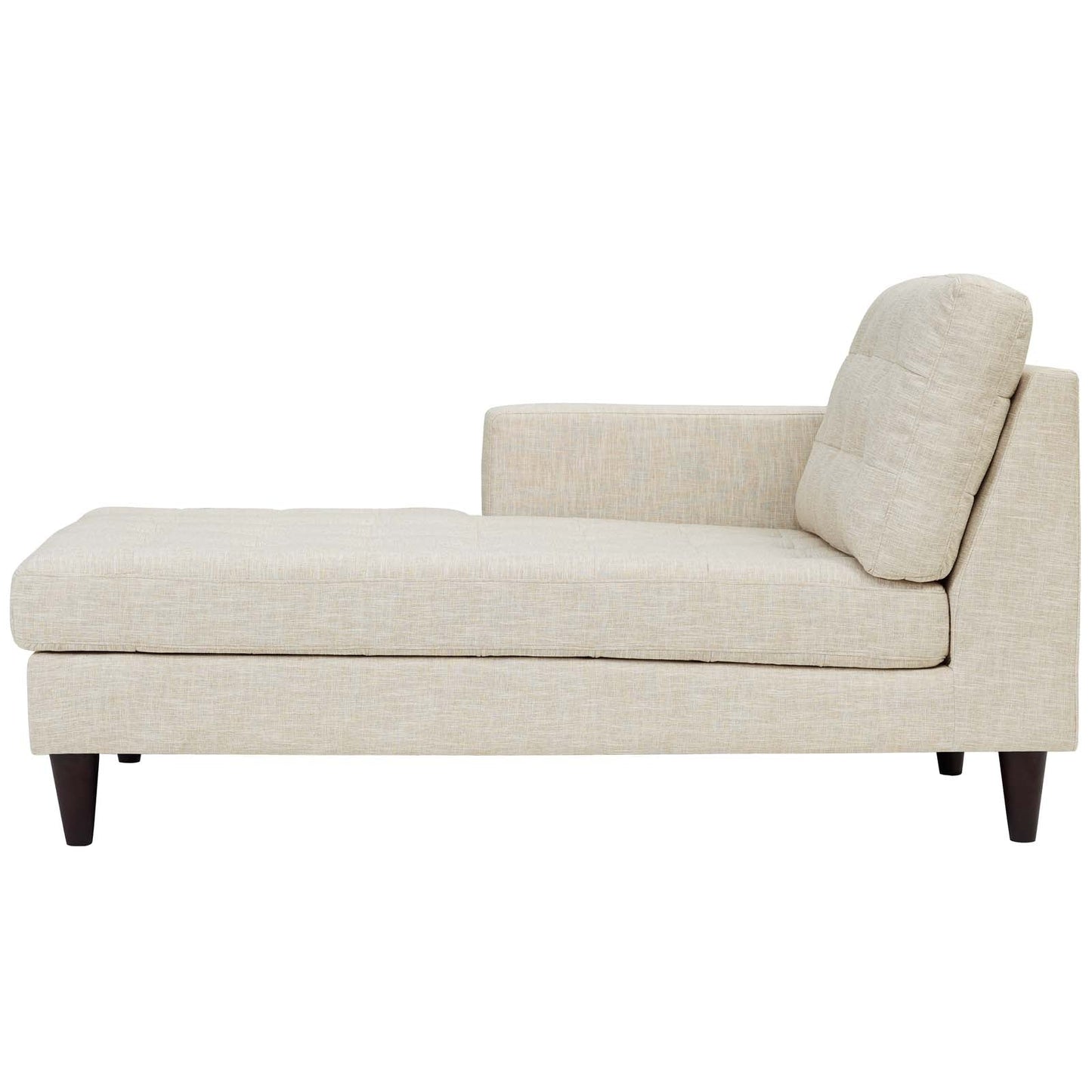 Modway Empress Left-Arm Upholstered Fabric Chaise | Outdoor Recliners & Lounge Chairs | 