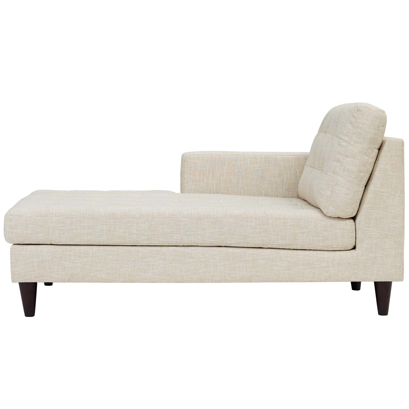 Modway Empress Left-Arm Upholstered Fabric Chaise | Outdoor Recliners & Lounge Chairs | 