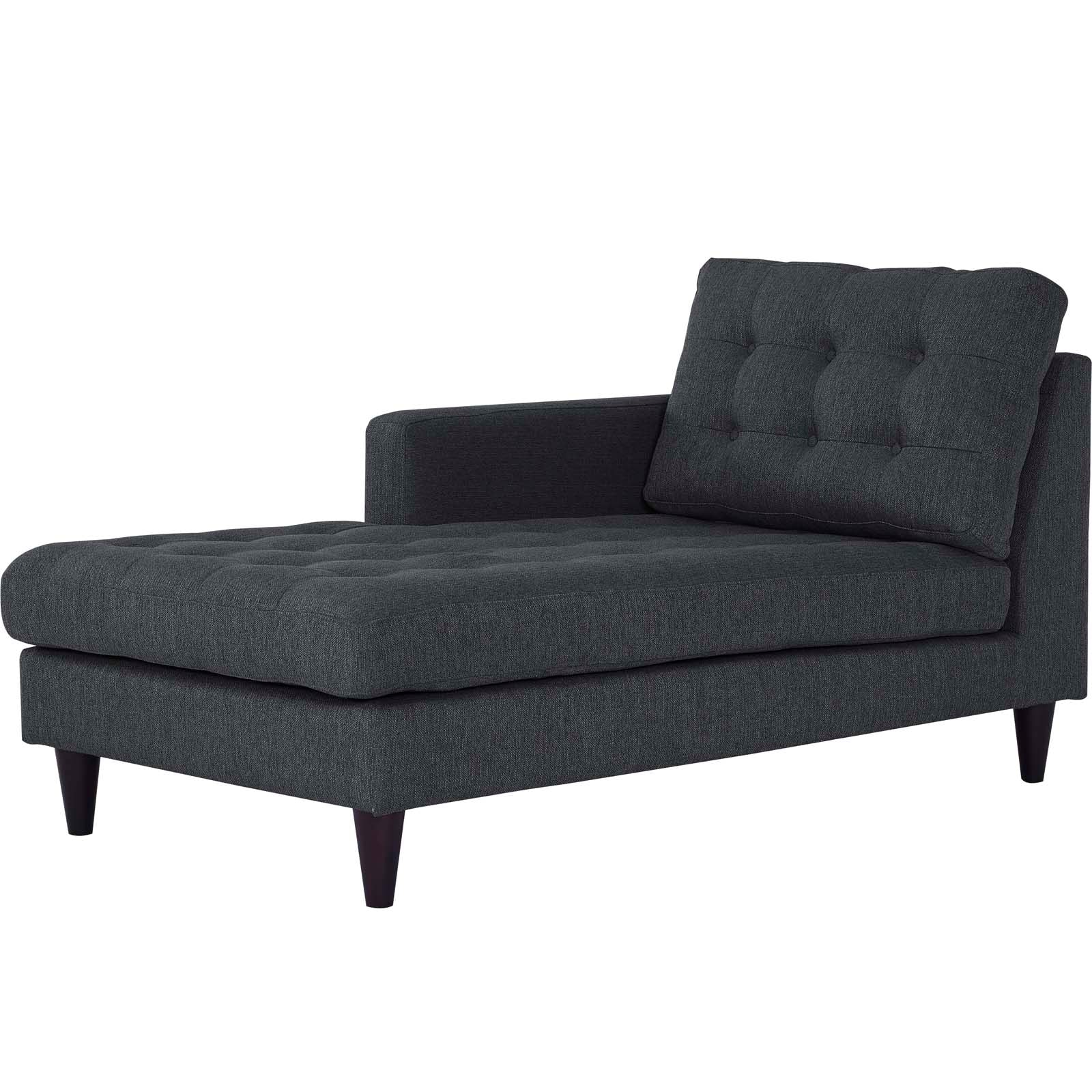 Modway Empress Left-Arm Upholstered Fabric Chaise | Outdoor Recliners & Lounge Chairs | 