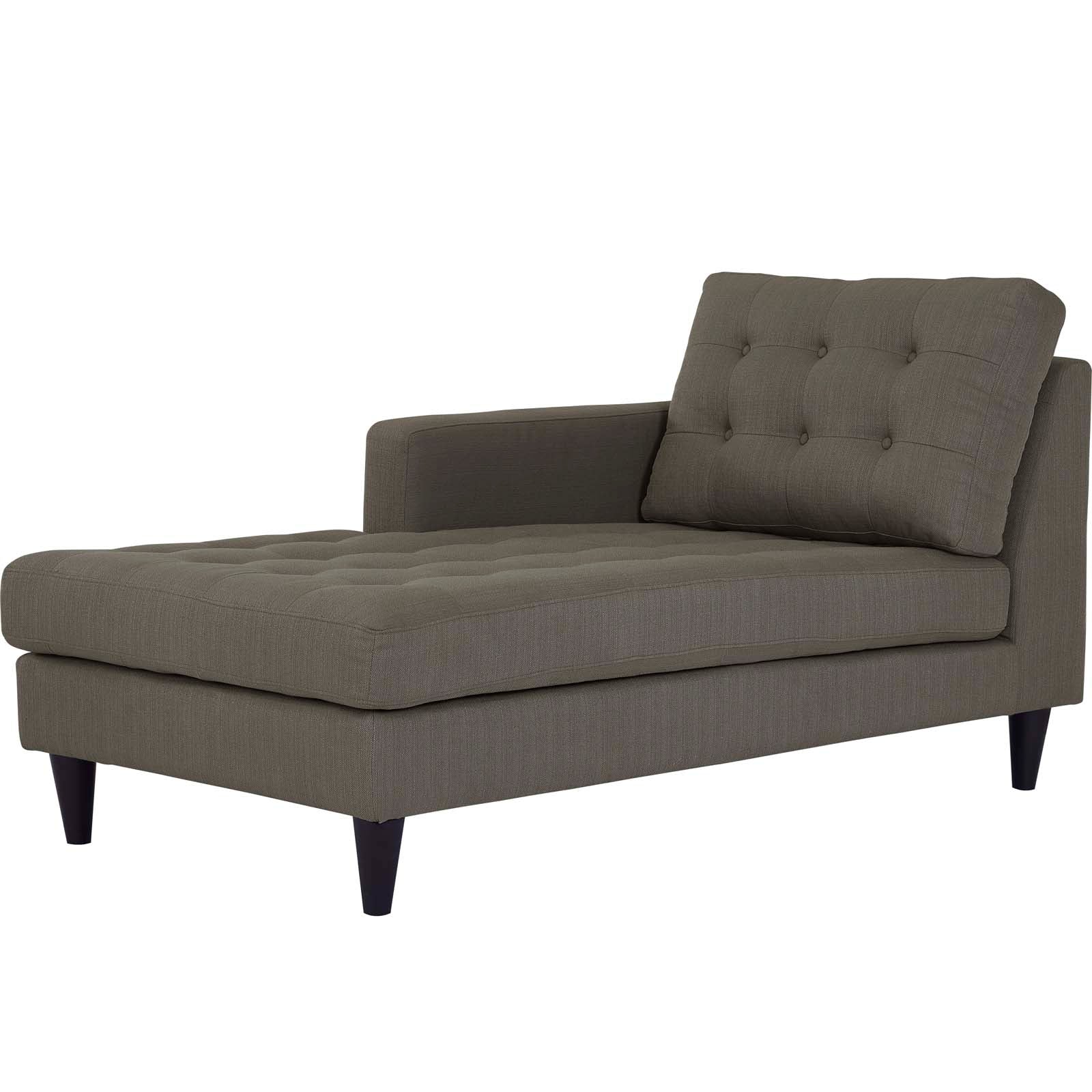 Modway Empress Left-Arm Upholstered Fabric Chaise | Outdoor Recliners & Lounge Chairs | 