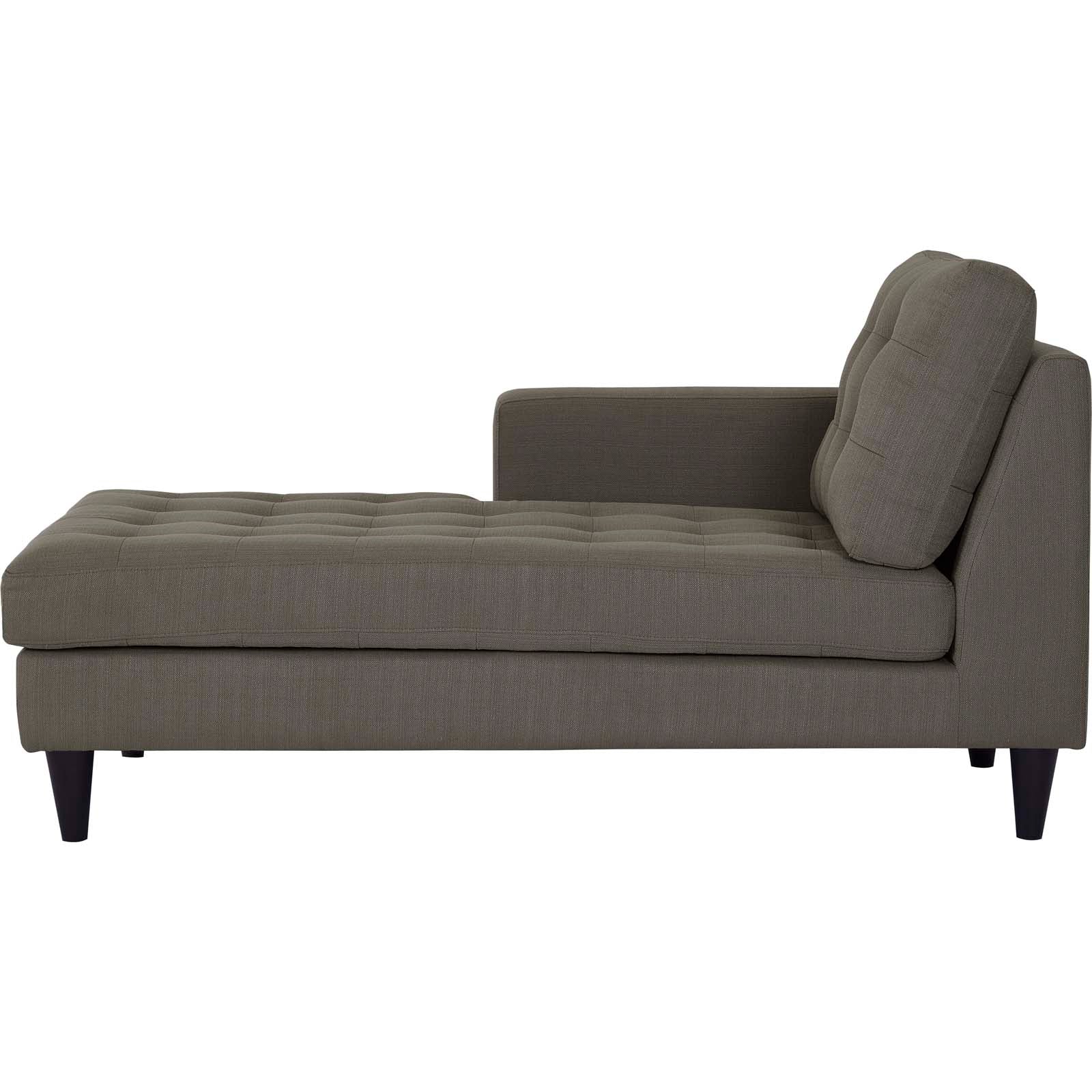Modway Empress Left-Arm Upholstered Fabric Chaise | Outdoor Recliners & Lounge Chairs | 