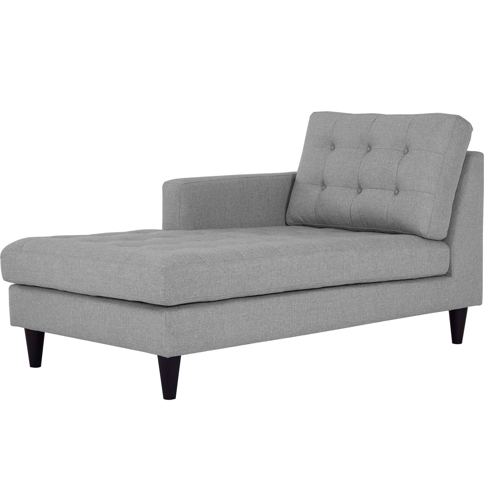 Modway Empress Left-Arm Upholstered Fabric Chaise | Outdoor Recliners & Lounge Chairs | 