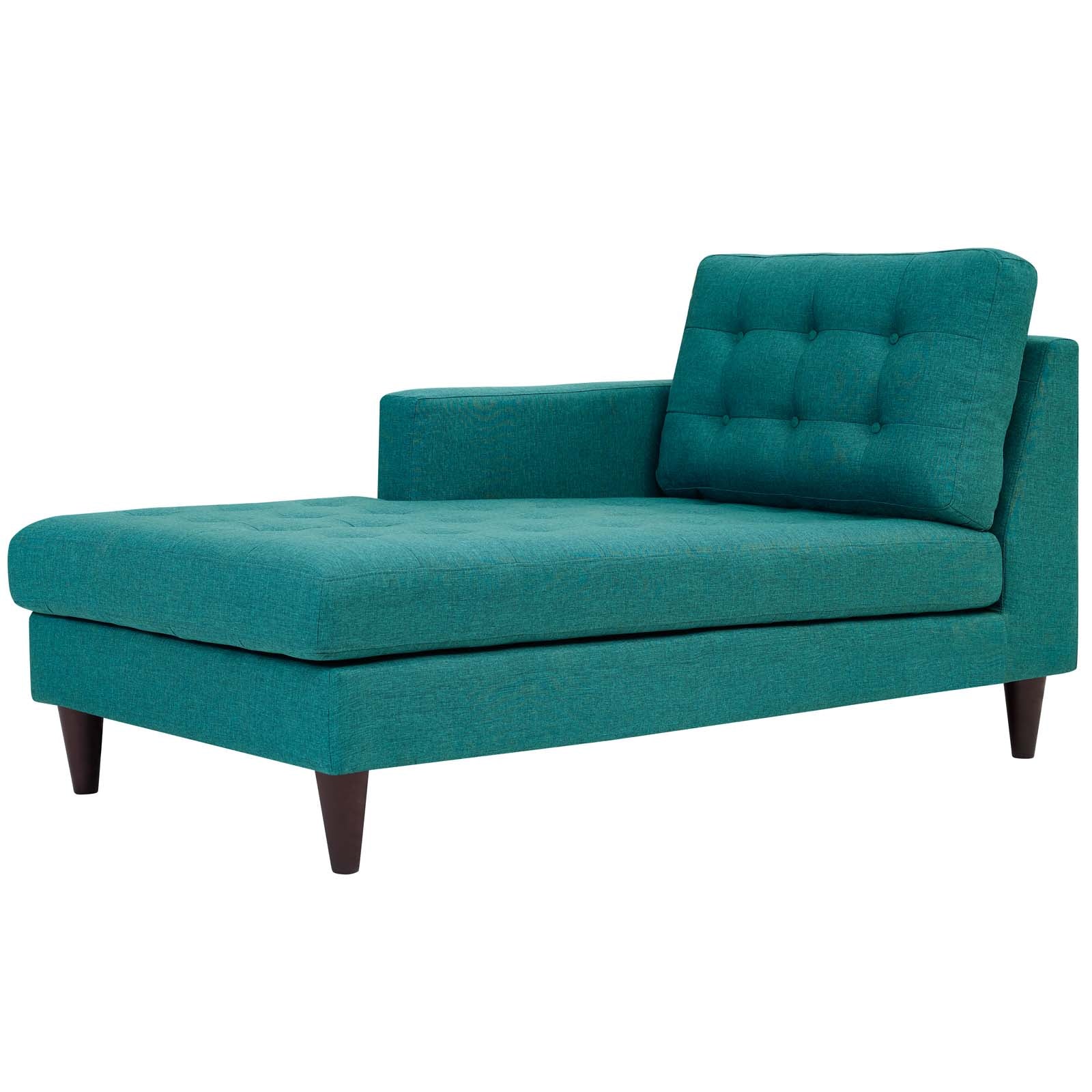Modway Empress Left-Arm Upholstered Fabric Chaise | Outdoor Recliners & Lounge Chairs | 