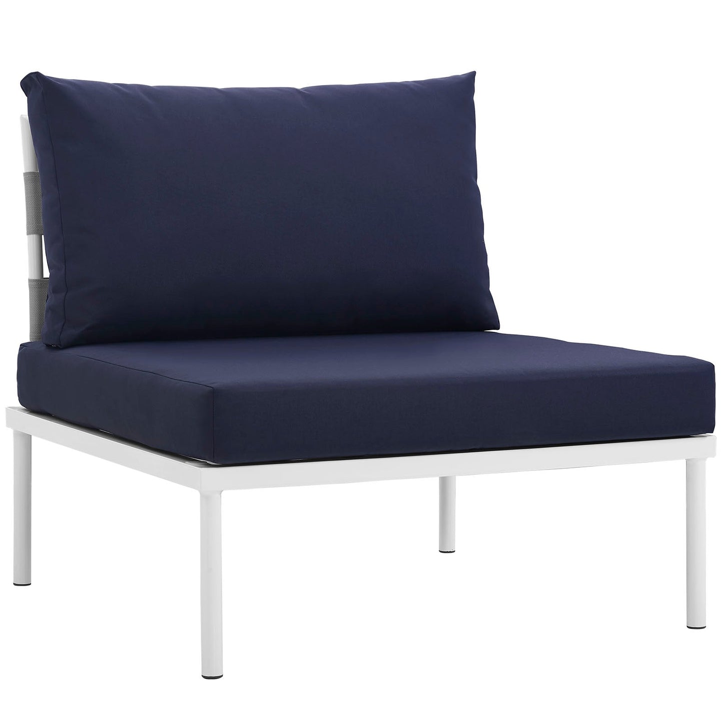 Modway Harmony Armless Outdoor Patio Aluminum Chair | Outdoor Chairs | 