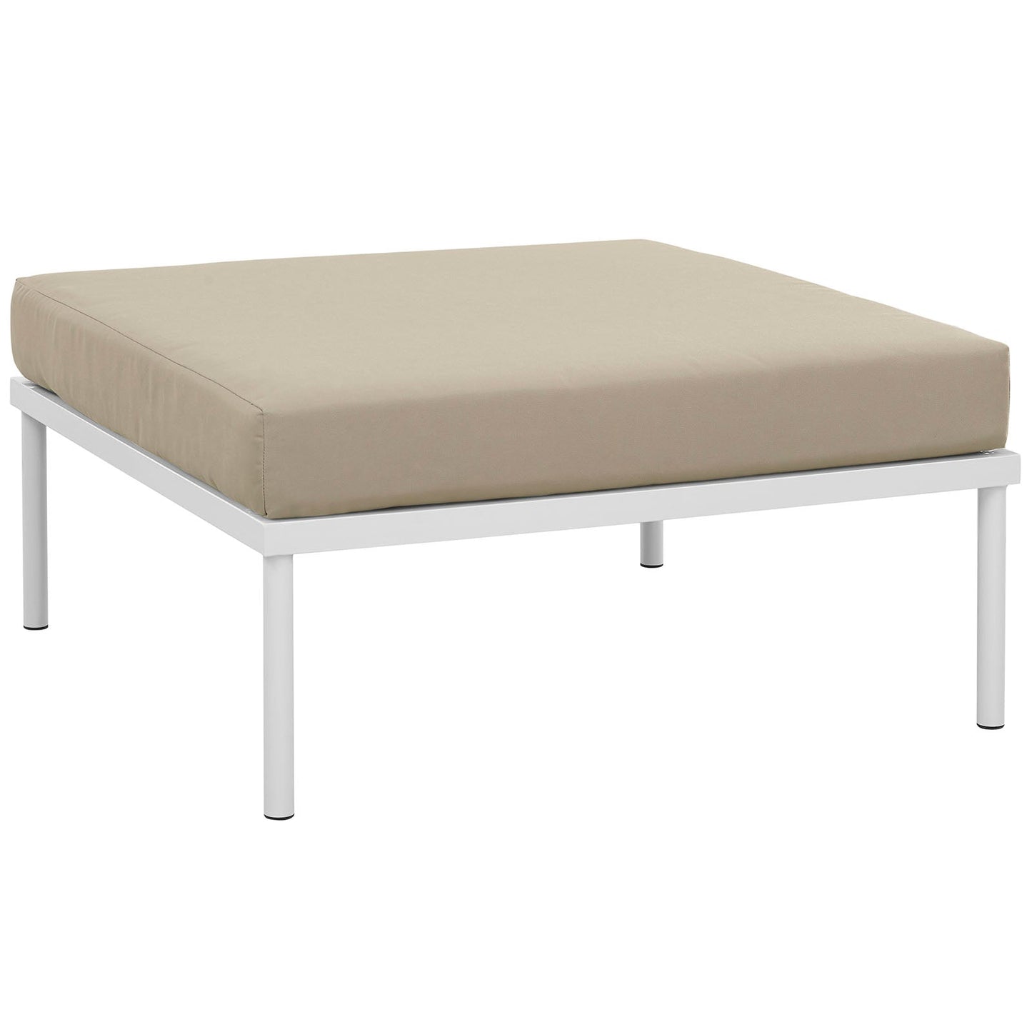 Modway Harmony Outdoor Patio Aluminum Ottoman | Outdoor Ottoman | 