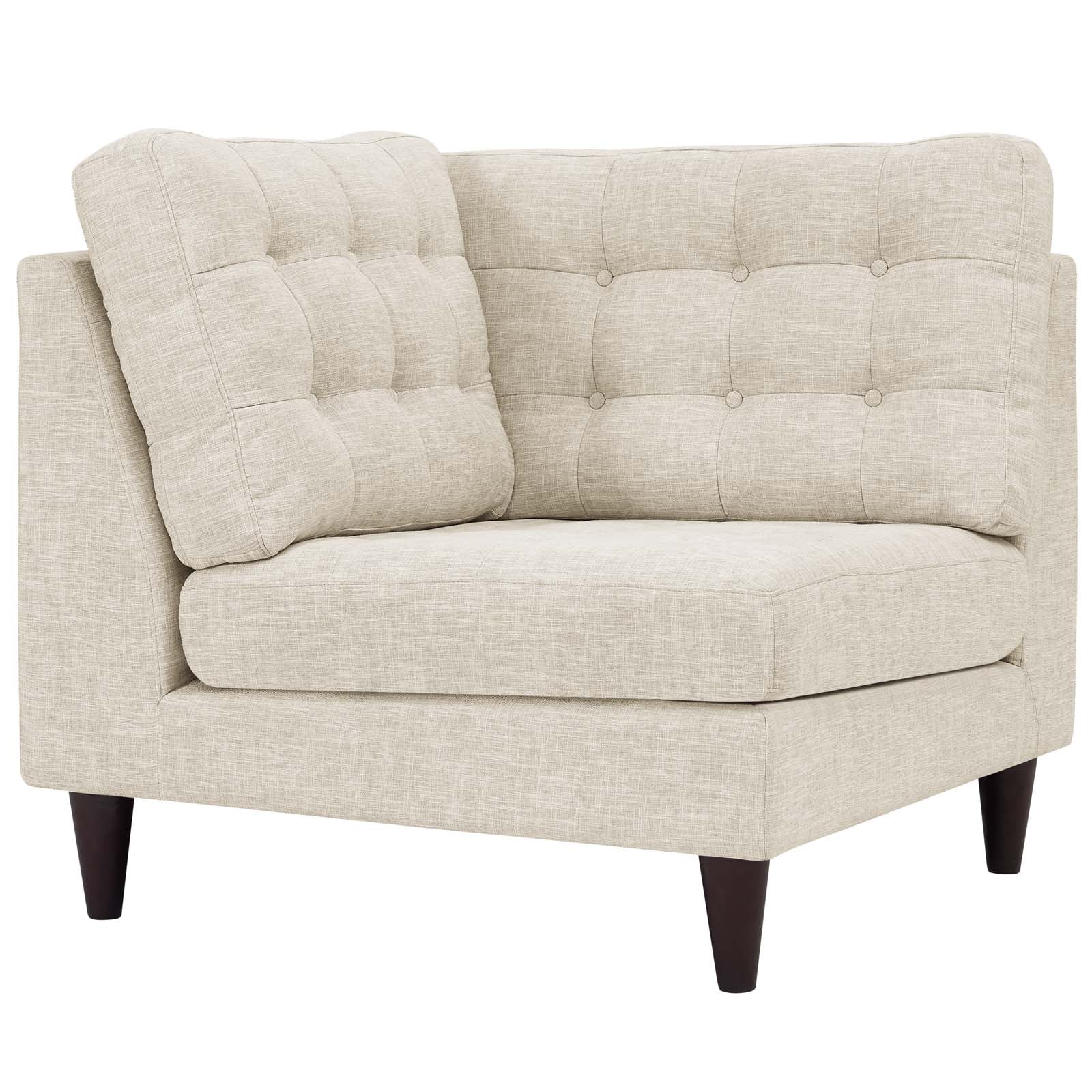 Modway Empress Upholstered Fabric Corner Sofa | Sofas | 