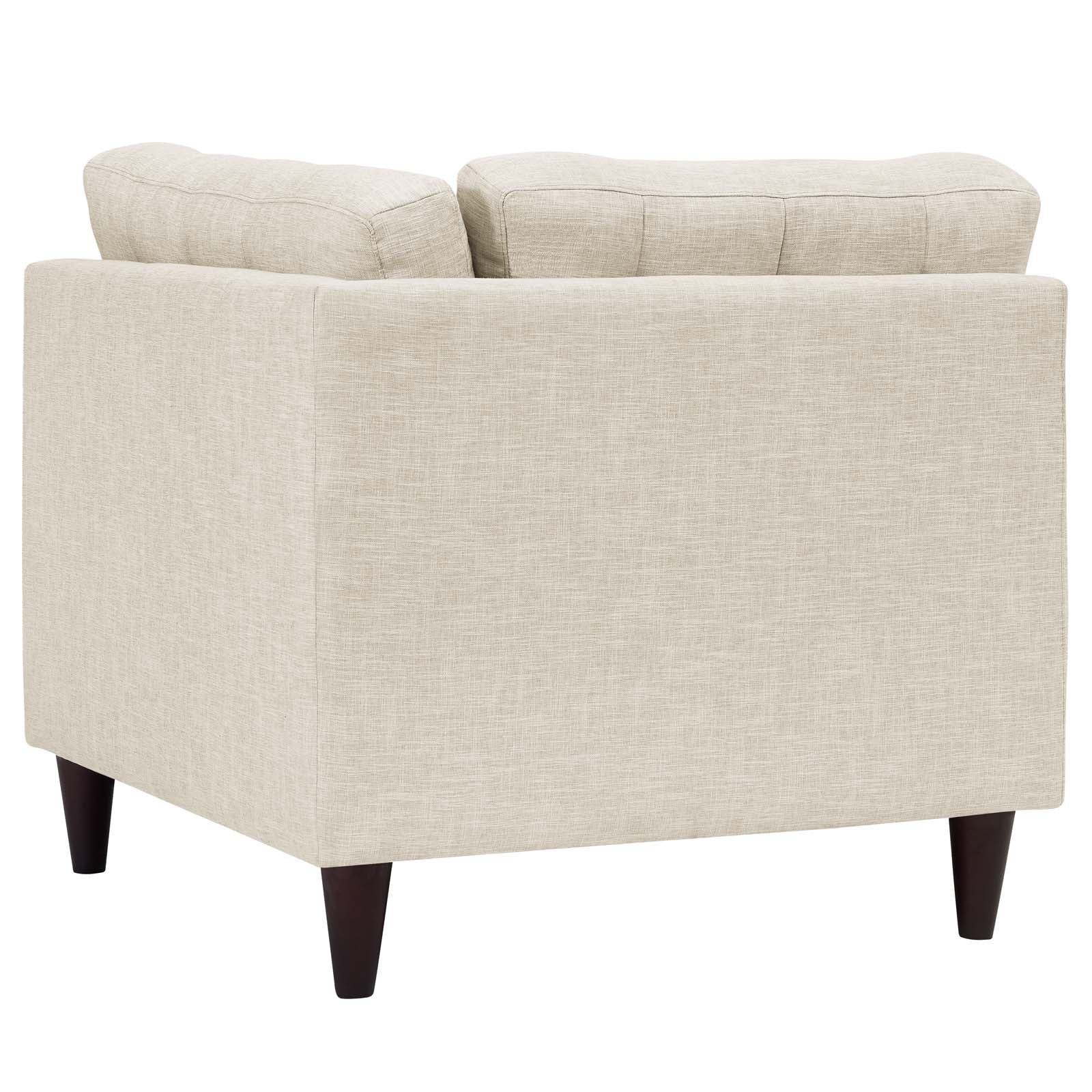 Modway Empress Upholstered Fabric Corner Sofa | Sofas | 