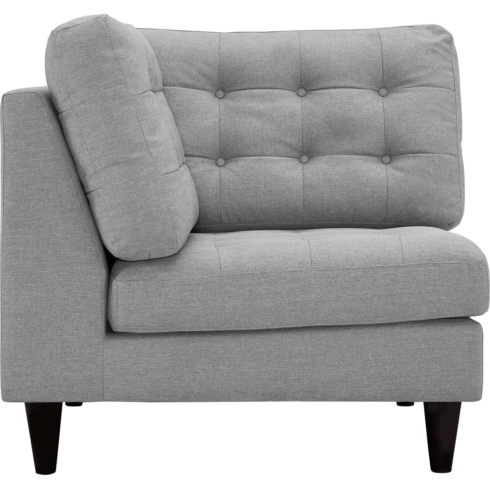 Modway Empress Upholstered Fabric Corner Sofa | Sofas | 