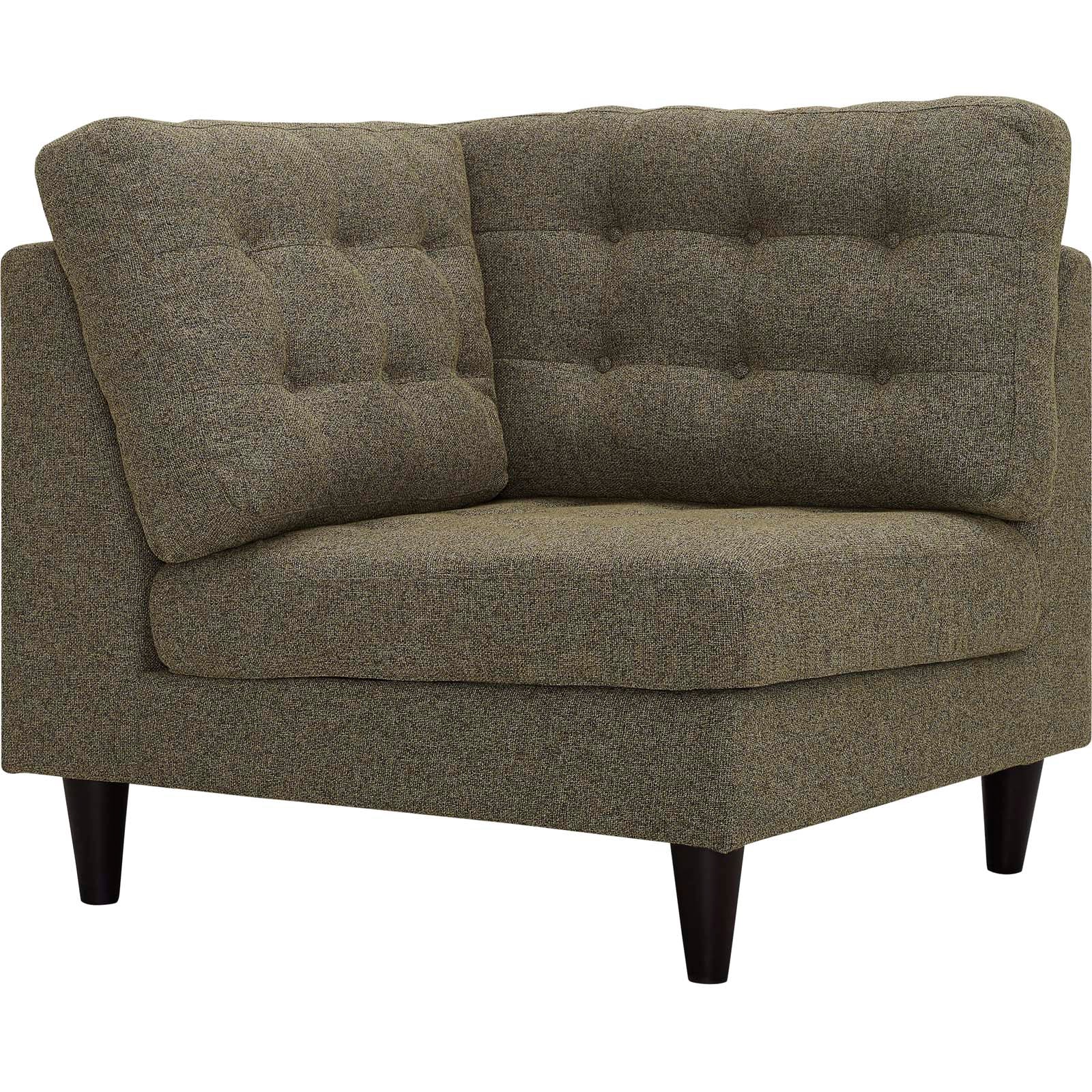 Modway Empress Upholstered Fabric Corner Sofa | Sofas | 