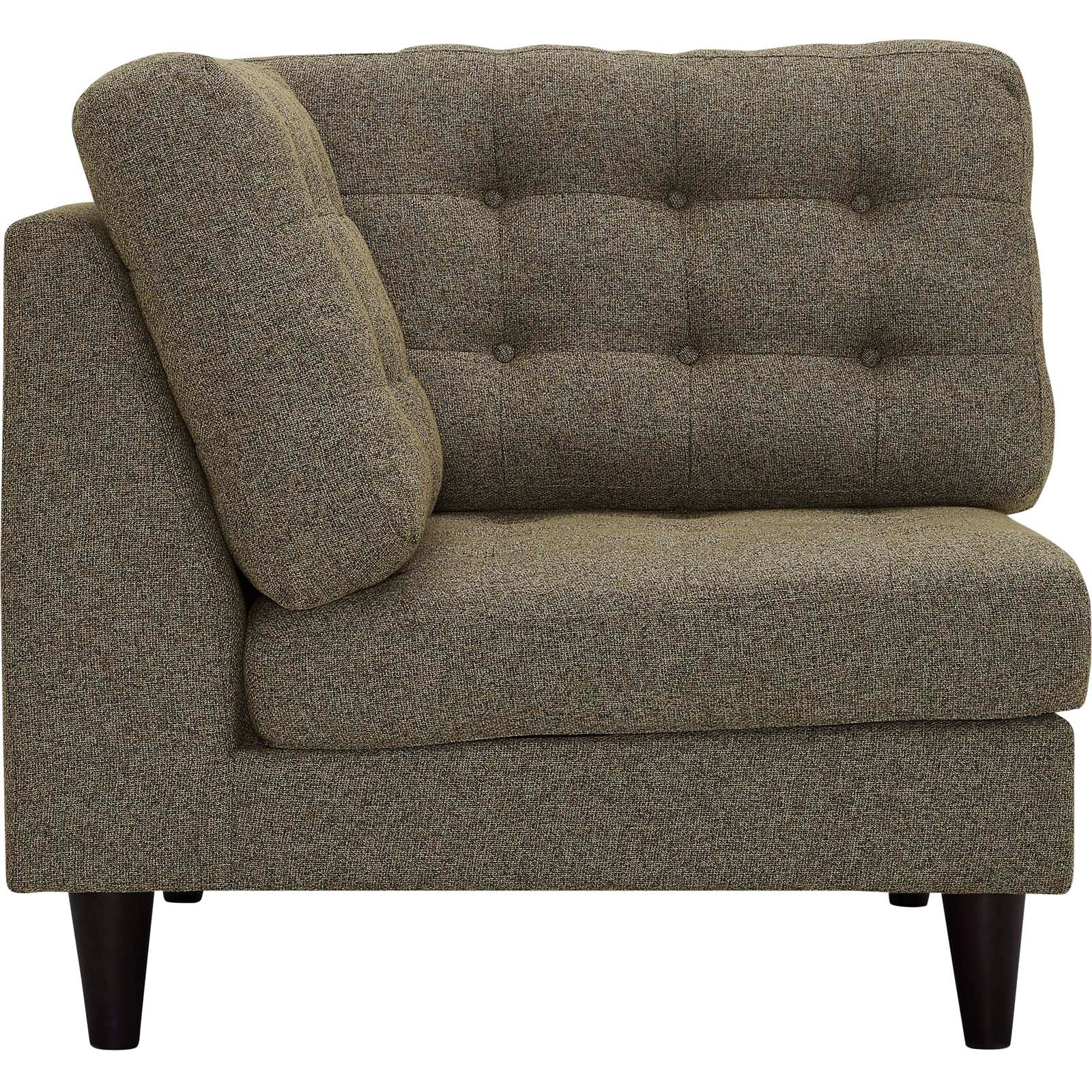 Modway Empress Upholstered Fabric Corner Sofa | Sofas | 