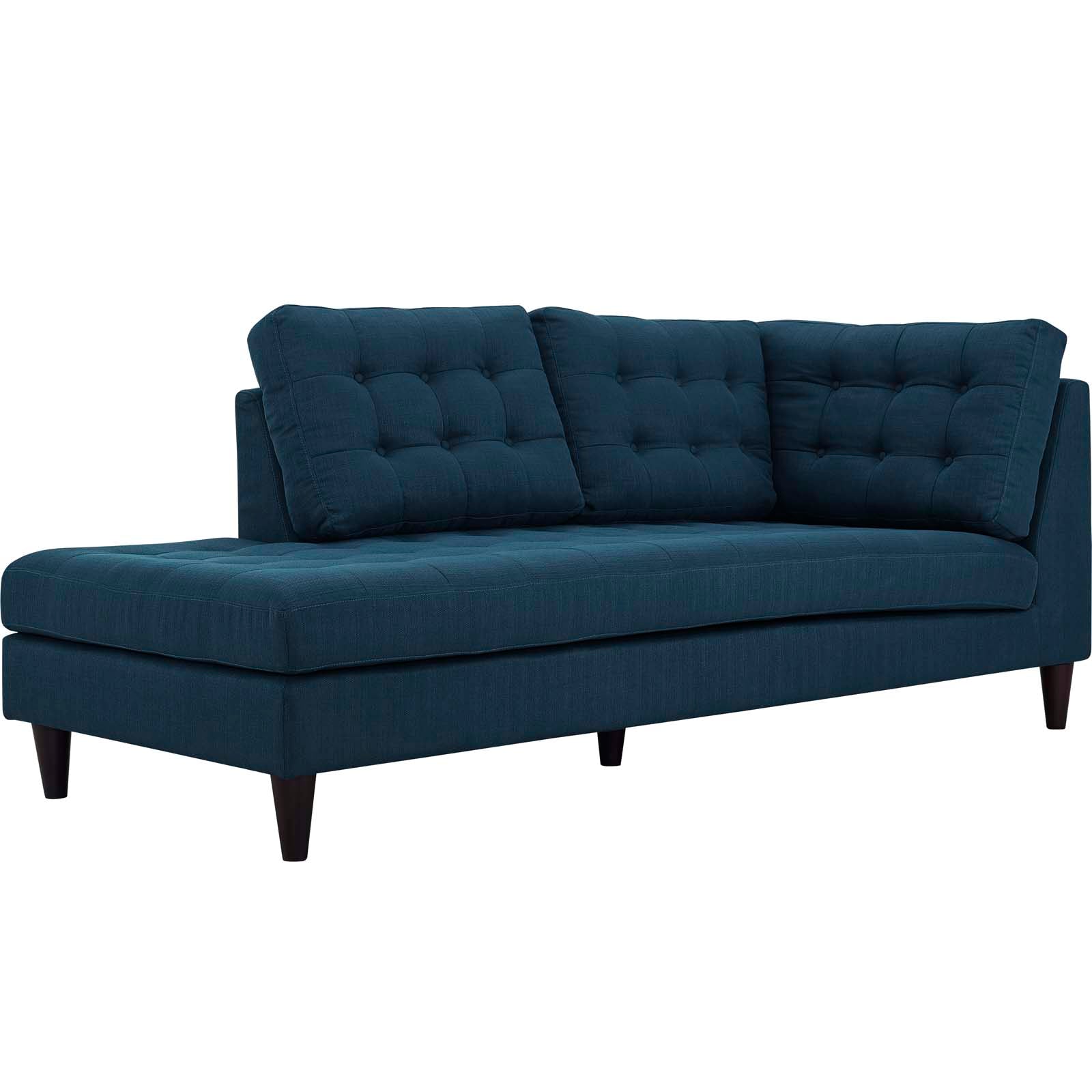 Modway Empress Upholstered Fabric Left Facing Bumper | Lounge Chairs | 