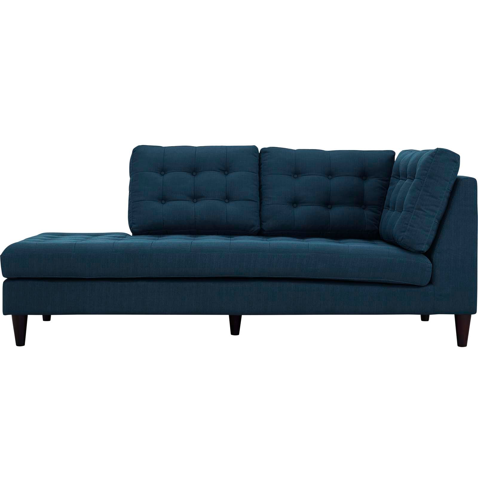 Modway Empress Upholstered Fabric Left Facing Bumper | Lounge Chairs | 