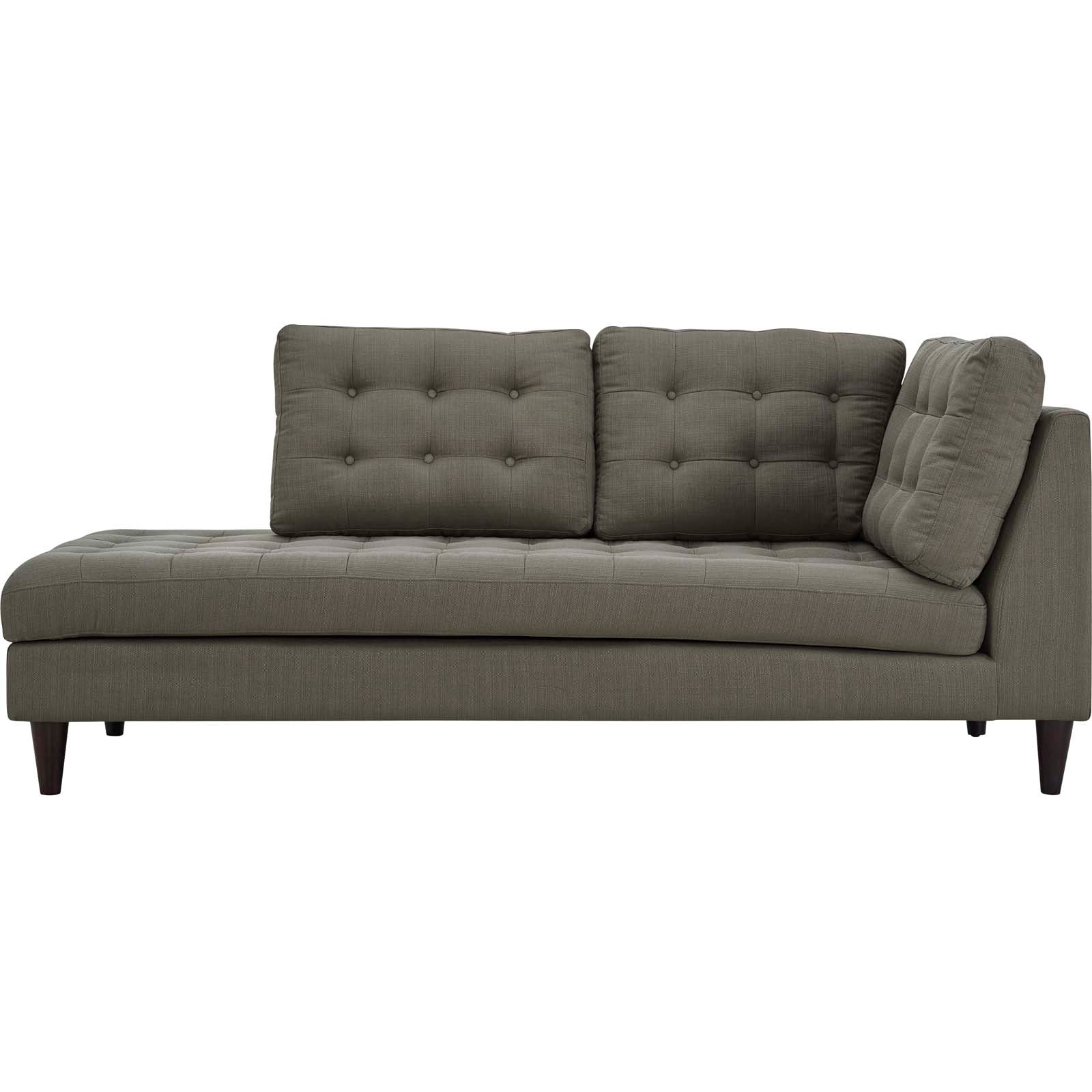 Modway Empress Upholstered Fabric Left Facing Bumper | Lounge Chairs | 