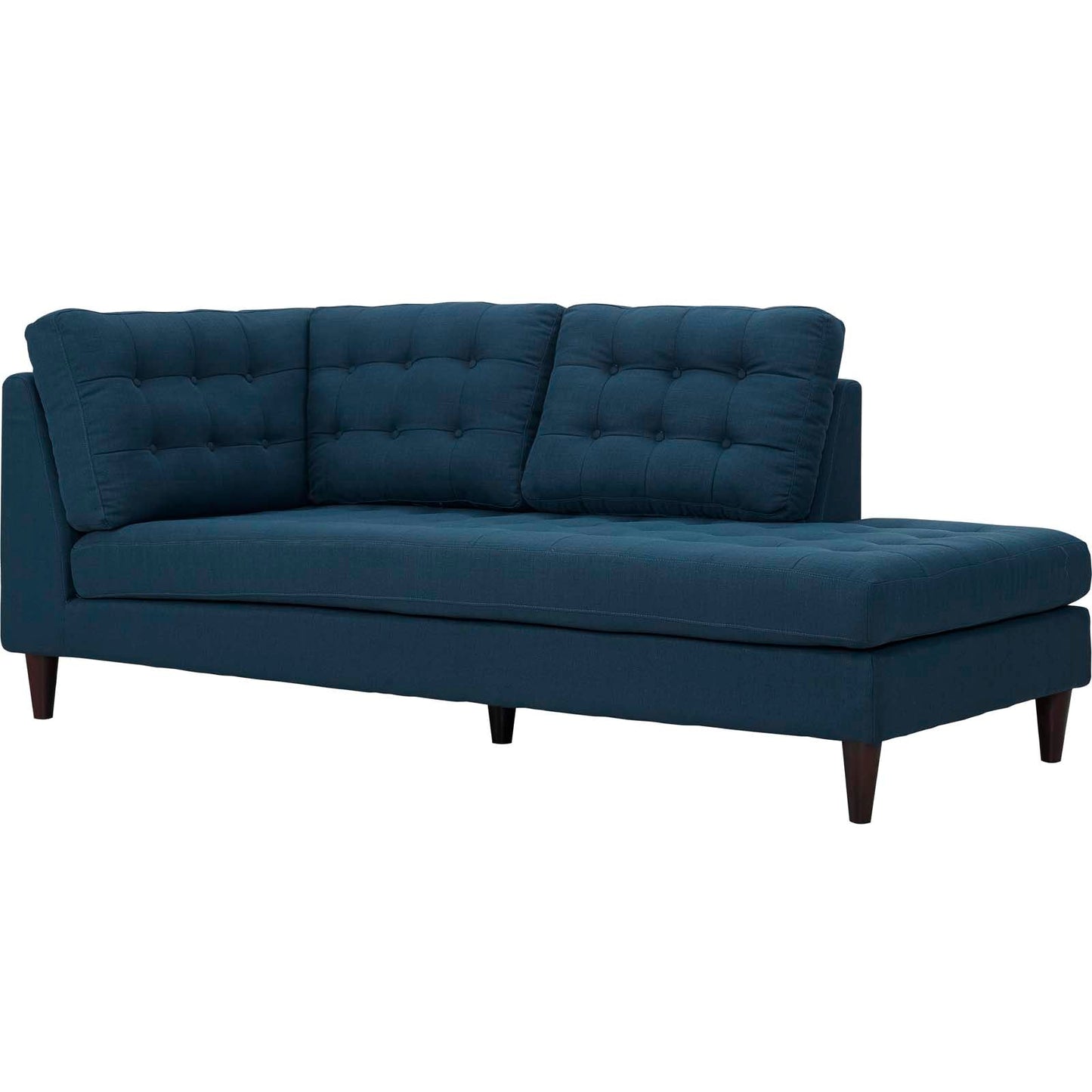 Modway Empress Upholstered Fabric Right Facing Bumper | Lounge Chairs | 