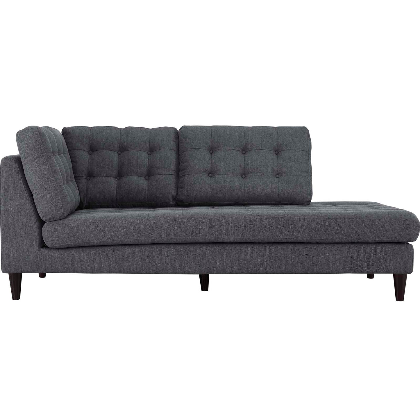 Modway Empress Upholstered Fabric Right Facing Bumper | Lounge Chairs | 