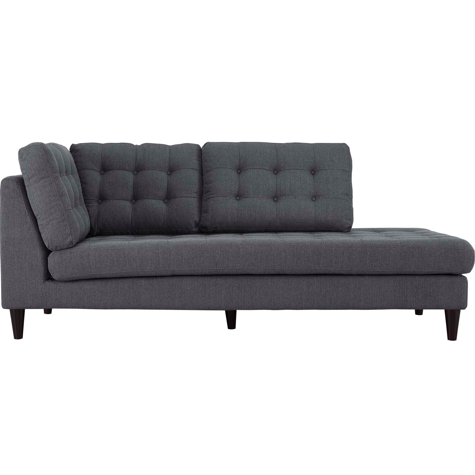 Modway Empress Upholstered Fabric Right Facing Bumper | Lounge Chairs | 