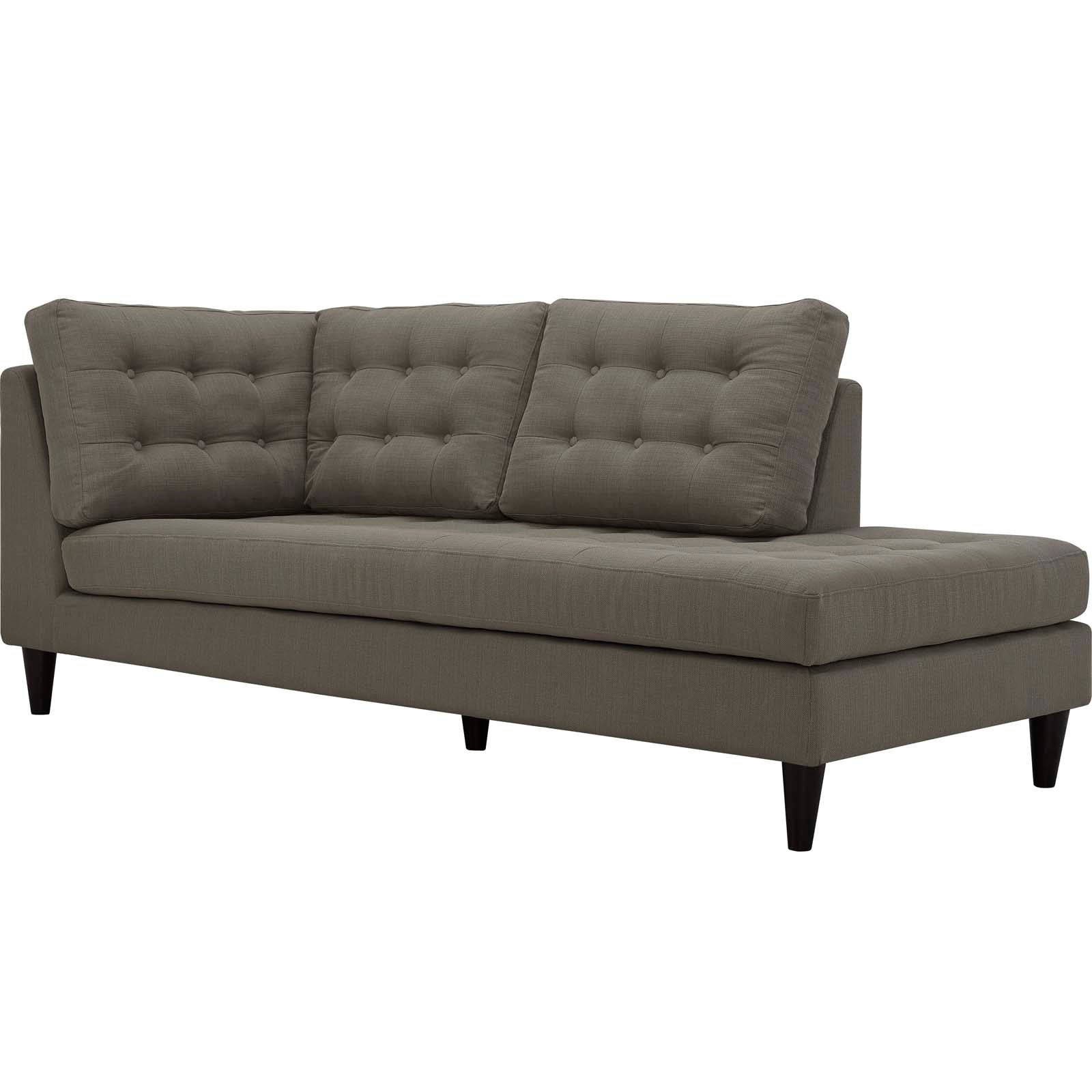 Modway Empress Upholstered Fabric Right Facing Bumper | Lounge Chairs | 