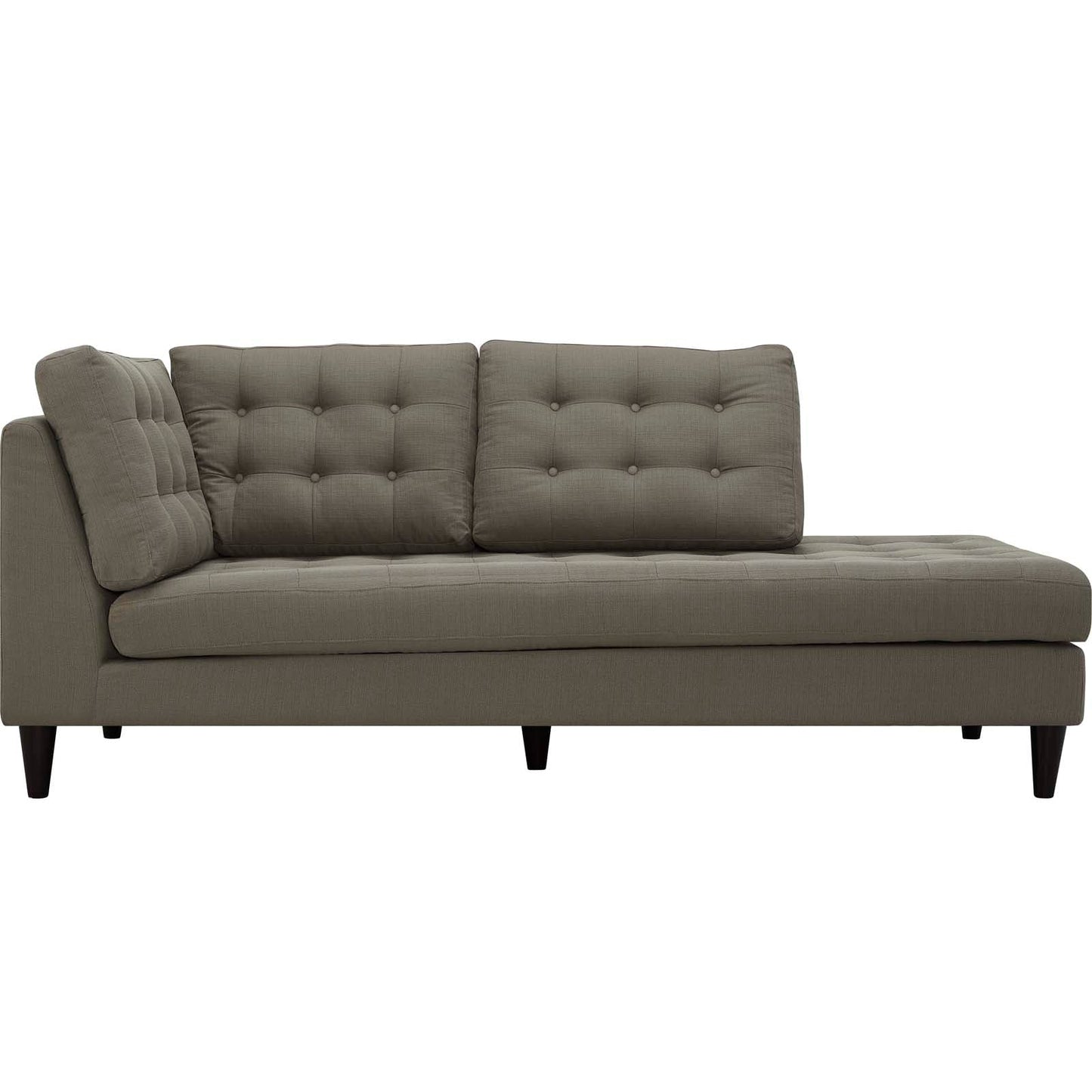 Modway Empress Upholstered Fabric Right Facing Bumper | Lounge Chairs | 