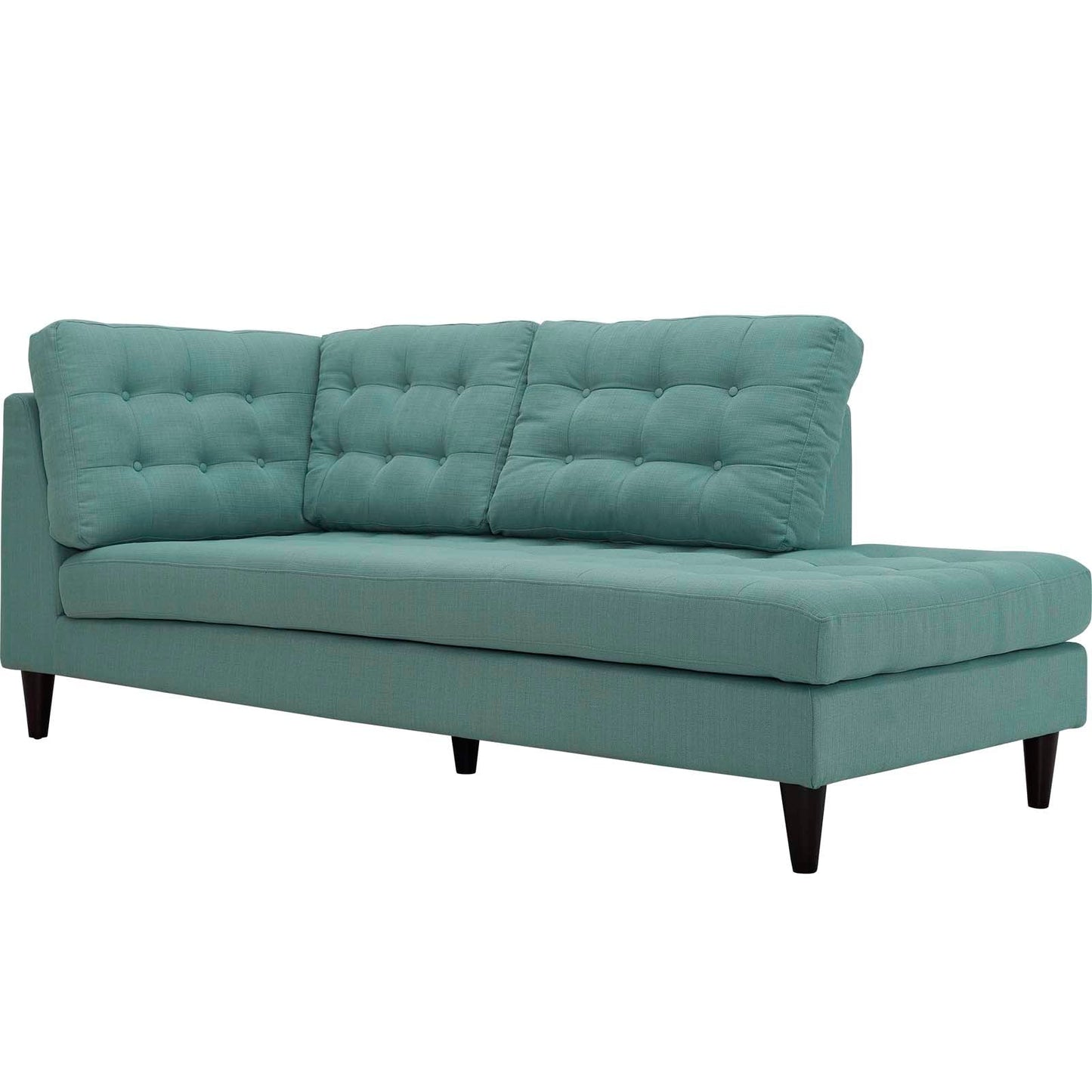 Modway Empress Upholstered Fabric Right Facing Bumper | Lounge Chairs | 