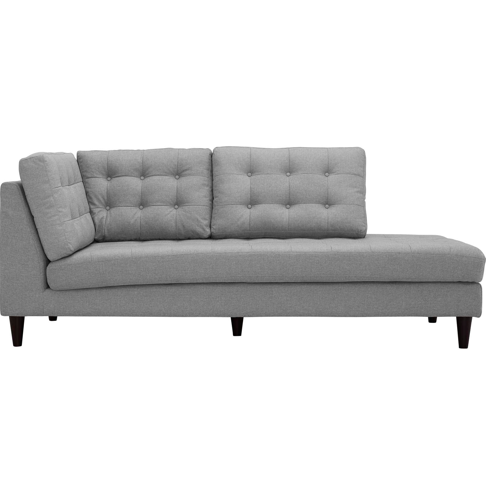 Modway Empress Upholstered Fabric Right Facing Bumper | Lounge Chairs | 