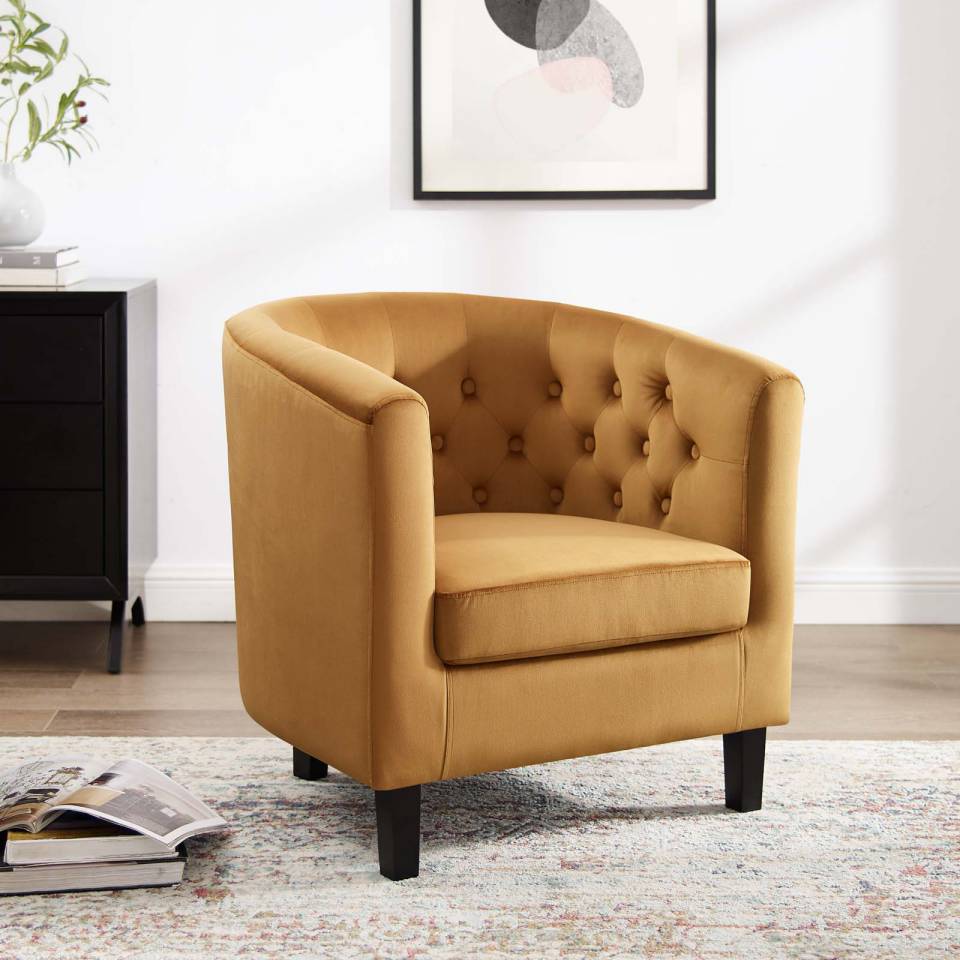 Modway Prospect Performance Velvet Armchair | Armchairs | Modishstore