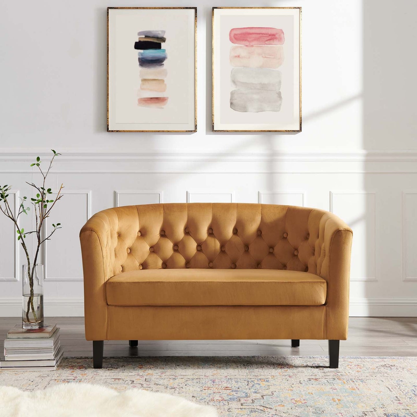 Modway Prospect Performance Velvet Loveseat | Loveseats | Modishstore-7