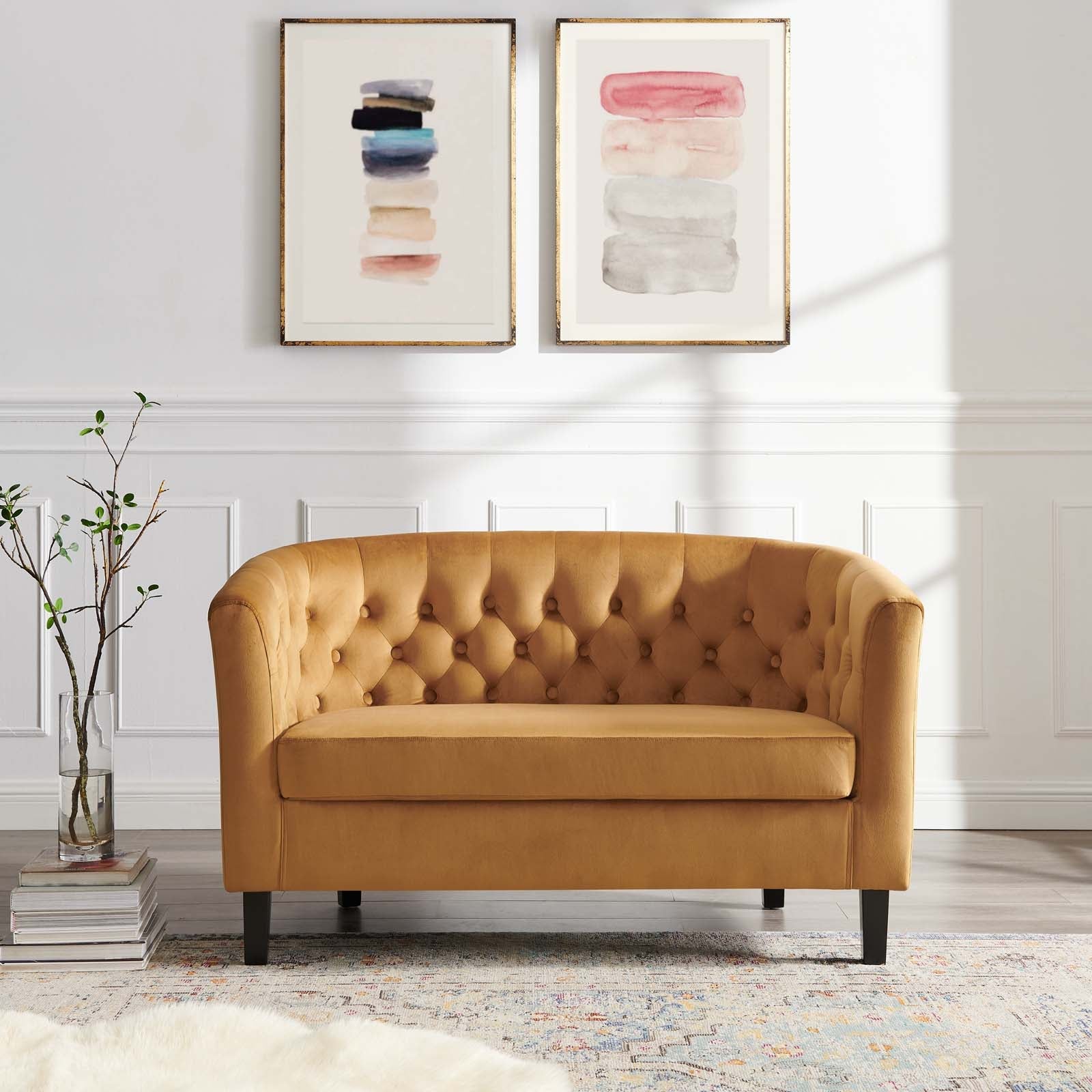 Modway Prospect Performance Velvet Loveseat | Loveseats | Modishstore-7