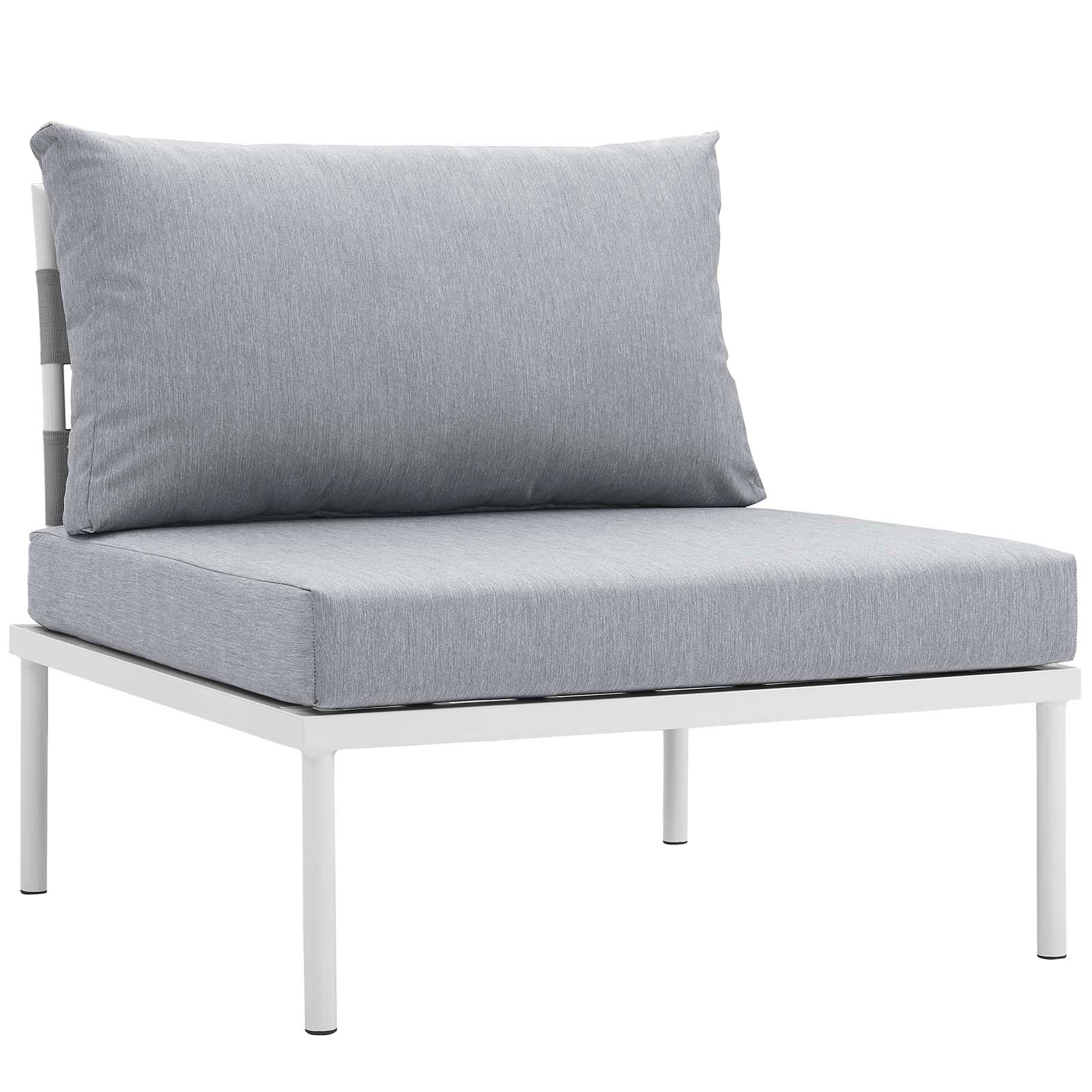Modway Harmony 8 Piece Outdoor Patio Aluminum Sectional Sofa Set | Outdoor Sofas, Loveseats & Sectionals | 