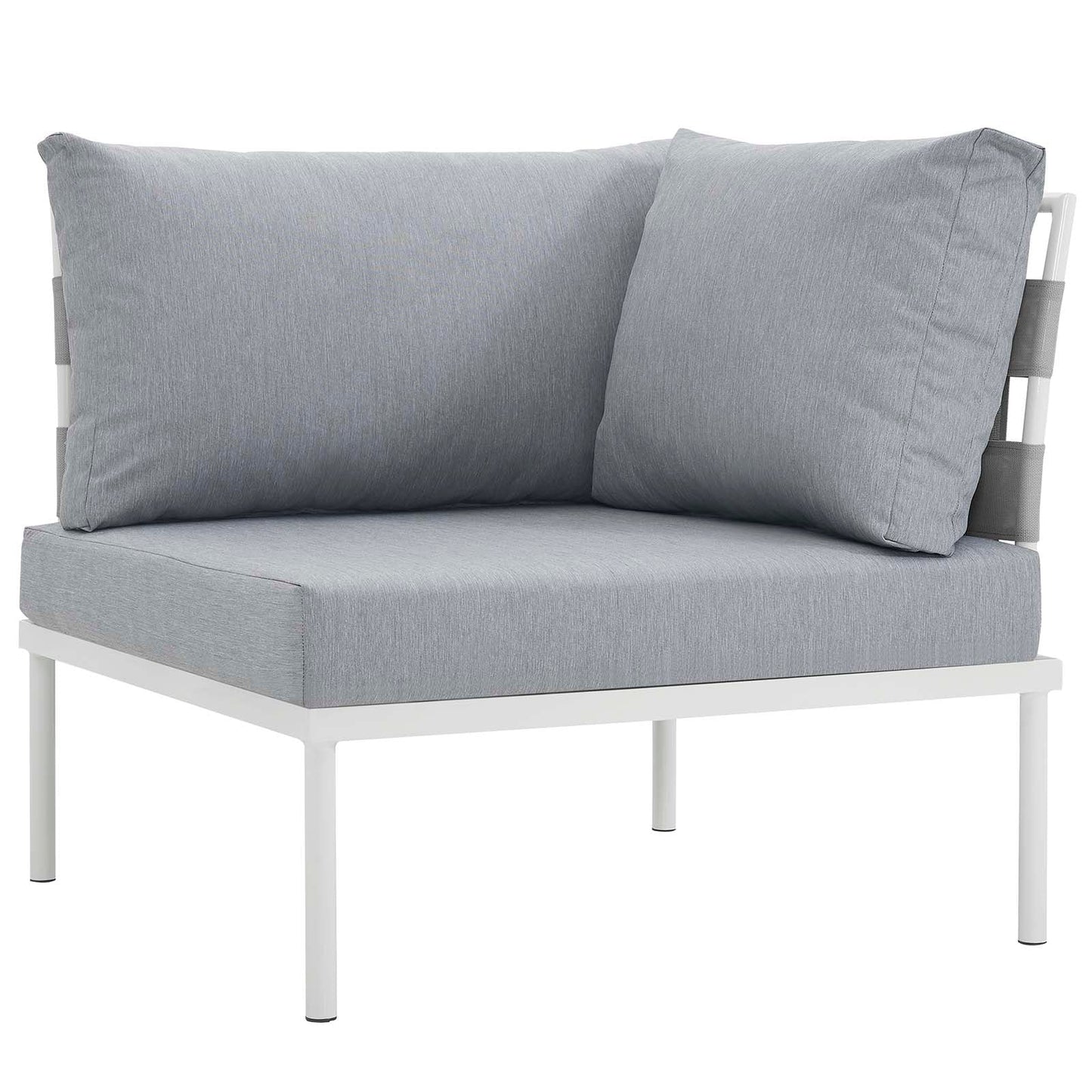 Modway Harmony 8 Piece Outdoor Patio Aluminum Sectional Sofa Set | Outdoor Sofas, Loveseats & Sectionals | 