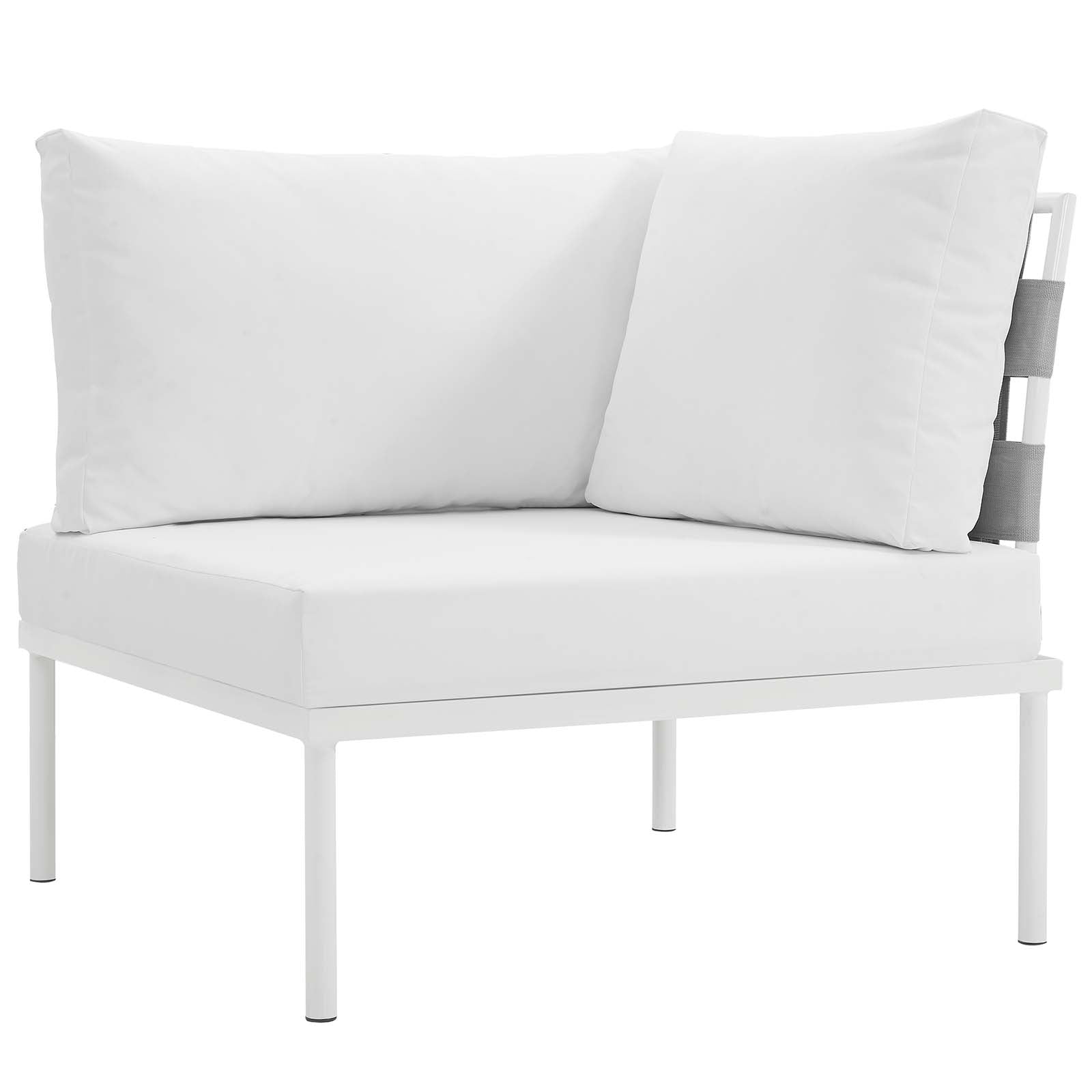 Modway Harmony 8 Piece Outdoor Patio Aluminum Sectional Sofa Set-EEI-2624 | Outdoor Sofas, Loveseats & Sectionals | 