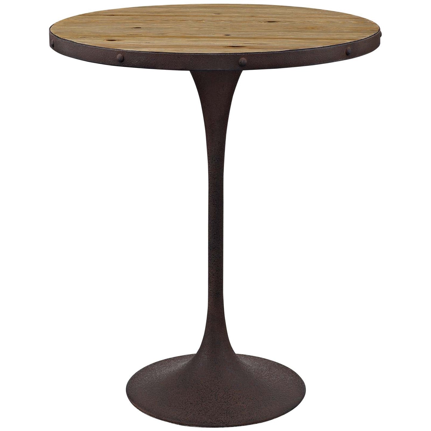 Modway Drive Wood Bar Table - Brown | Bar Table | 