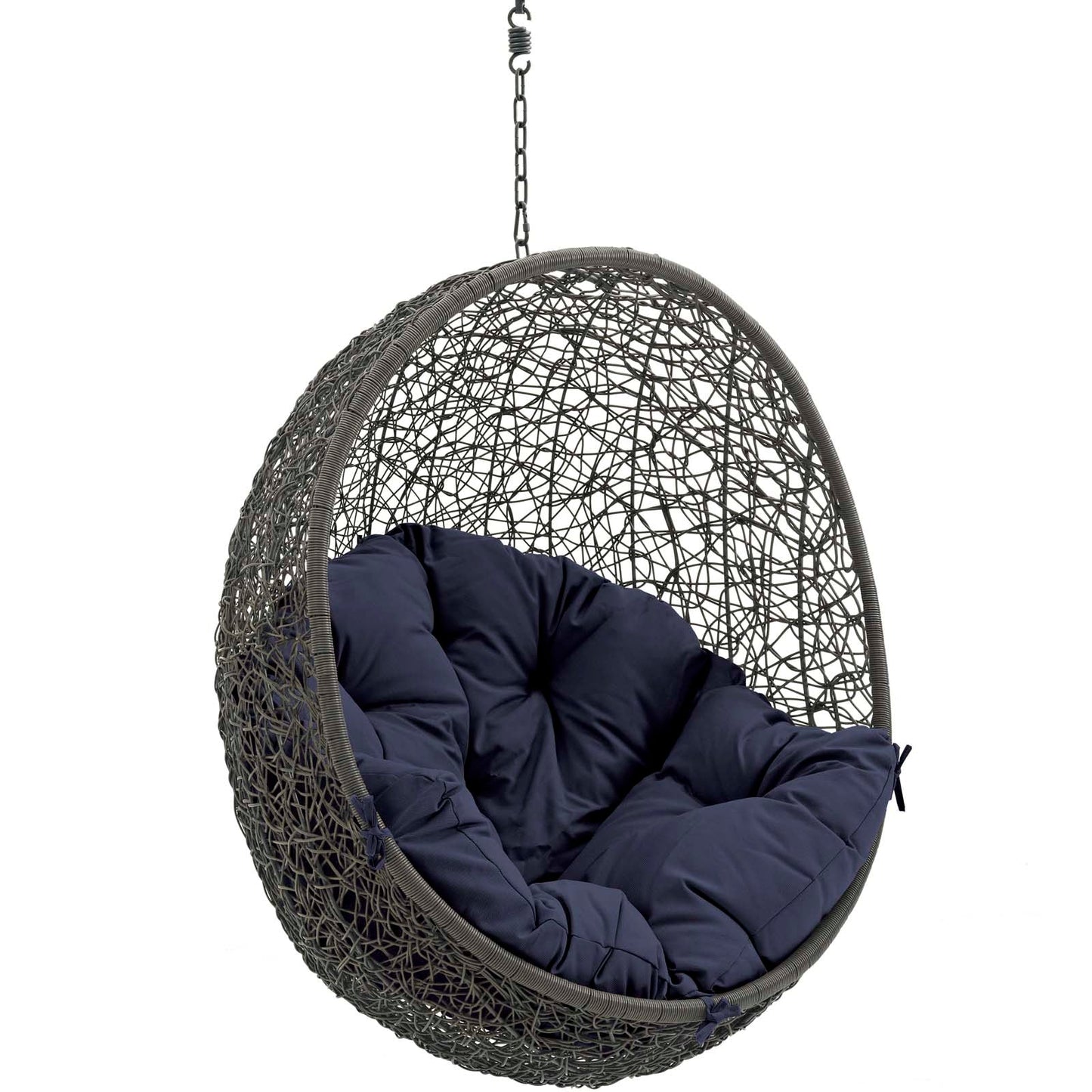 Modway Hide Outdoor Patio Swing Chair Without Stand | Outdoor Porch Swings | 
