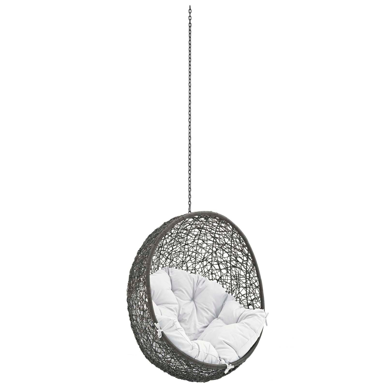 Modway Hide Outdoor Patio Swing Chair Without Stand | Outdoor Porch Swings | 