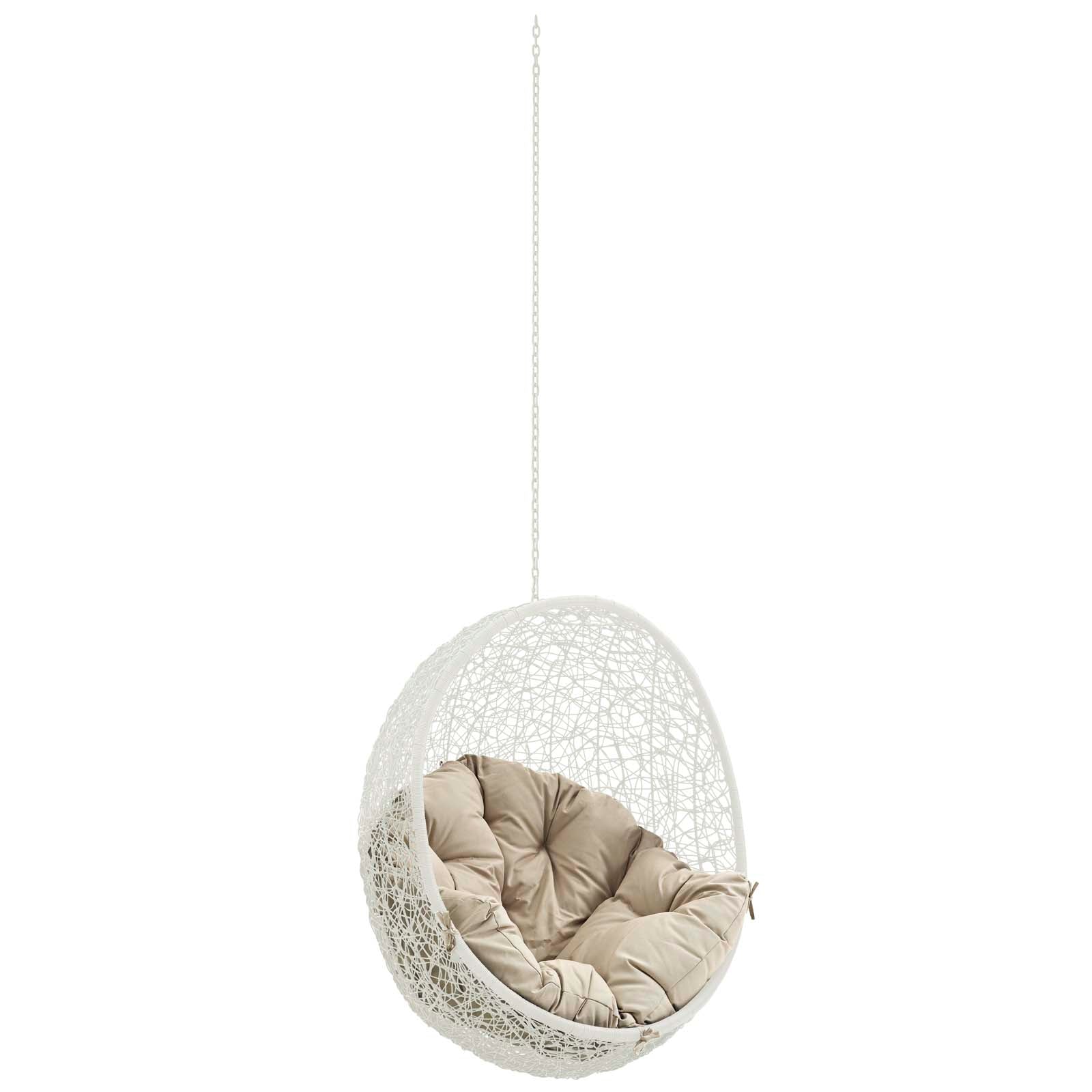 Modway Hide Outdoor Patio Swing Chair Without Stand | Outdoor Porch Swings | 