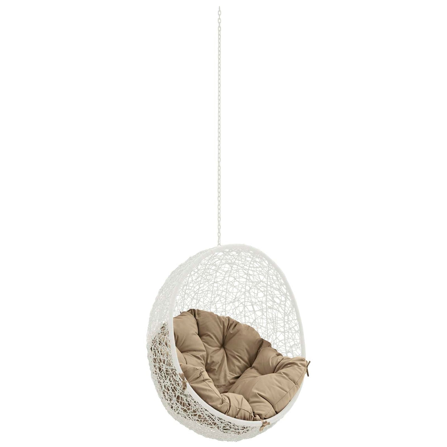 Modway Hide Outdoor Patio Swing Chair Without Stand | Outdoor Porch Swings | 