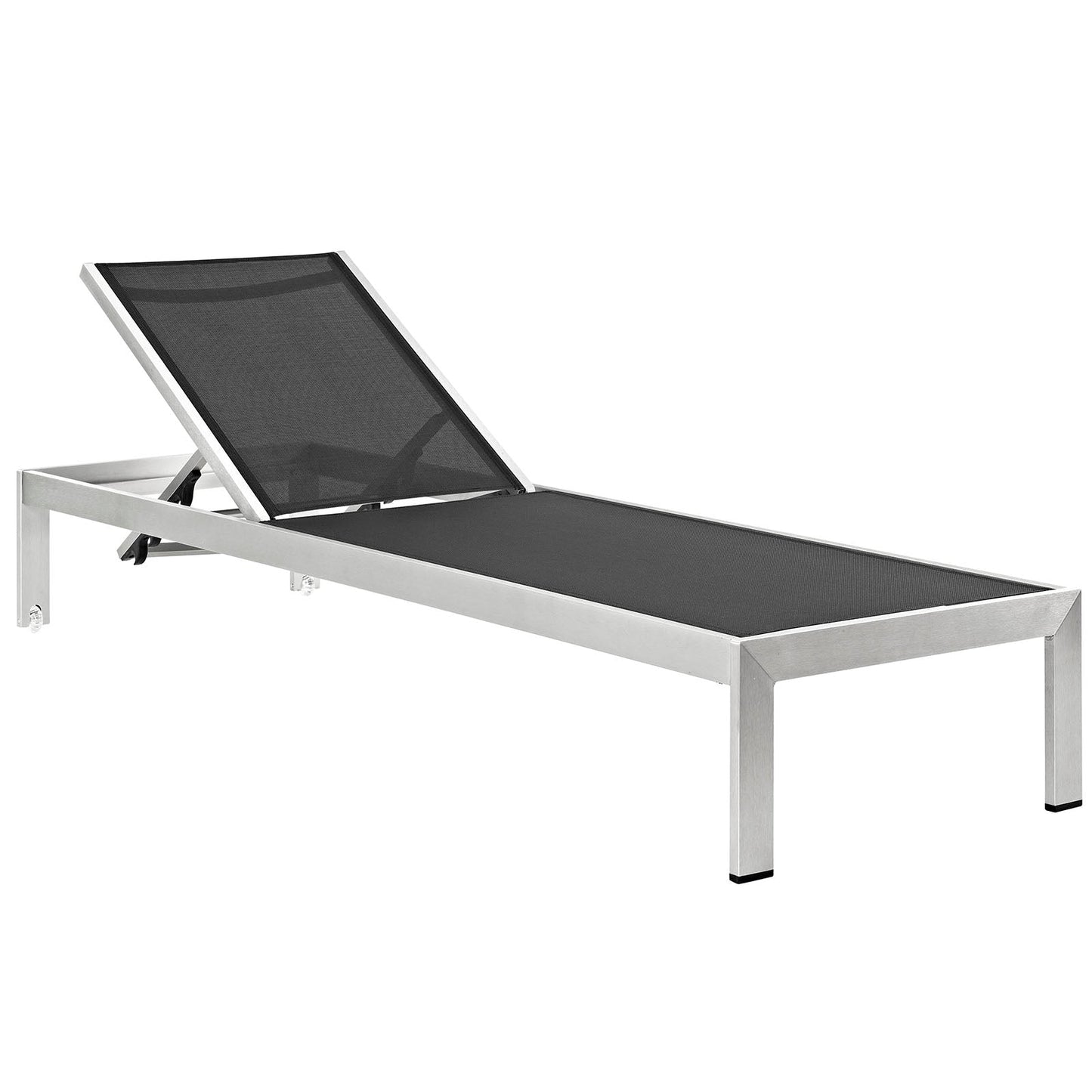 Modway Shore Outdoor Patio Aluminum Chaise with Cushions | Outdoor Patio Daybed | Modishstore-3