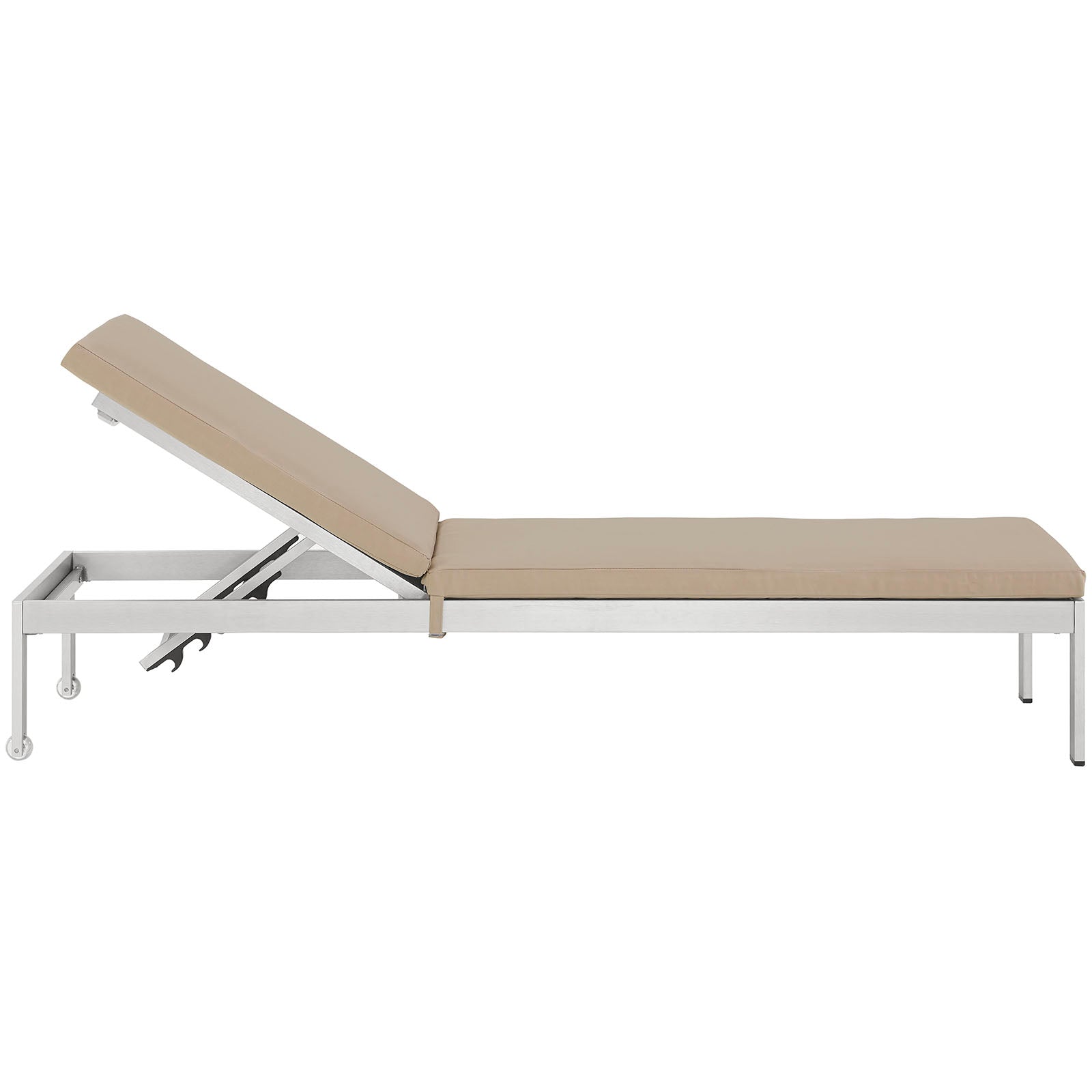 Modway Shore Outdoor Patio Aluminum Chaise with Cushions | Outdoor Patio Daybed | Modishstore-4