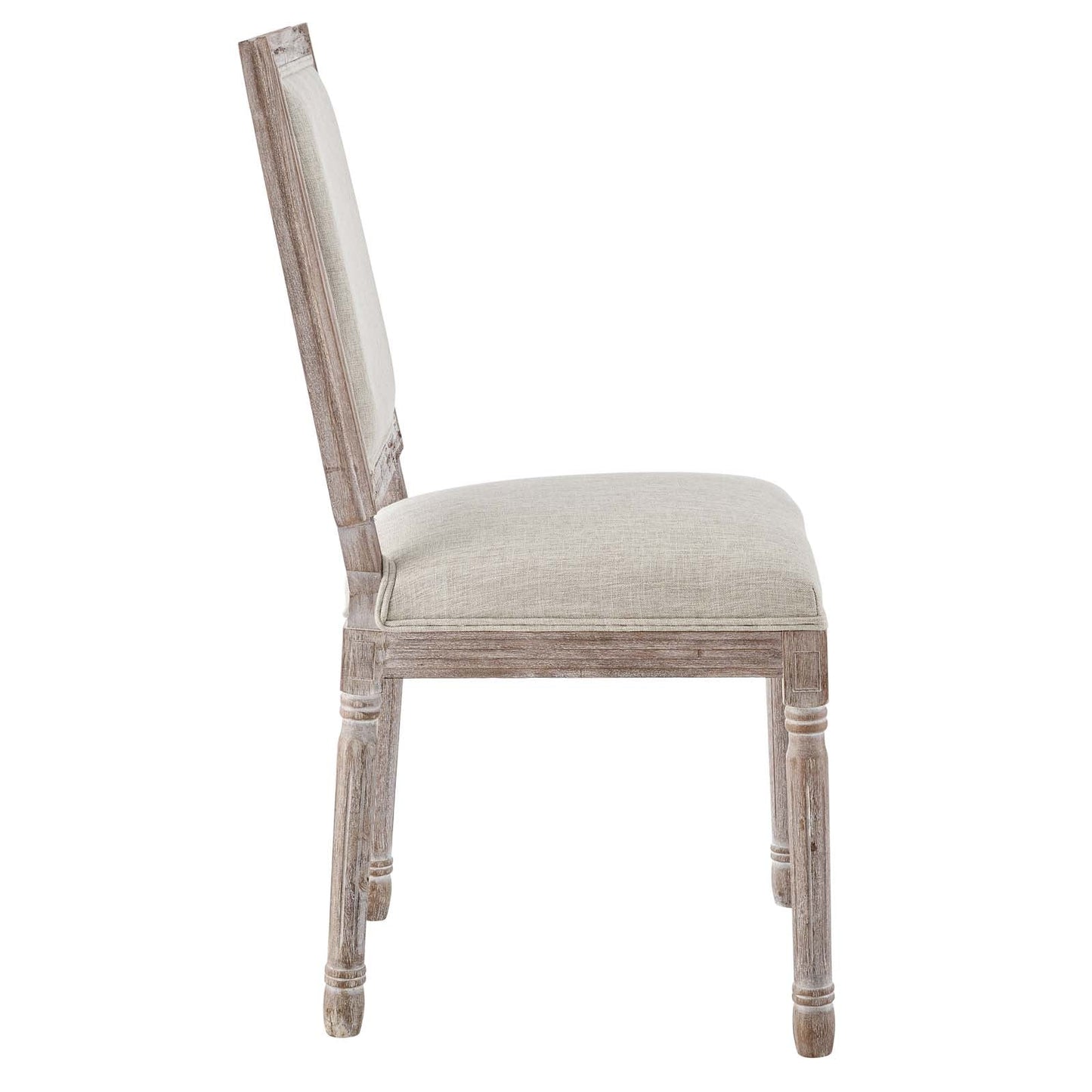 Modway Court Vintage French Upholstered Fabric Dining Side Chair | Dining Chairs | 