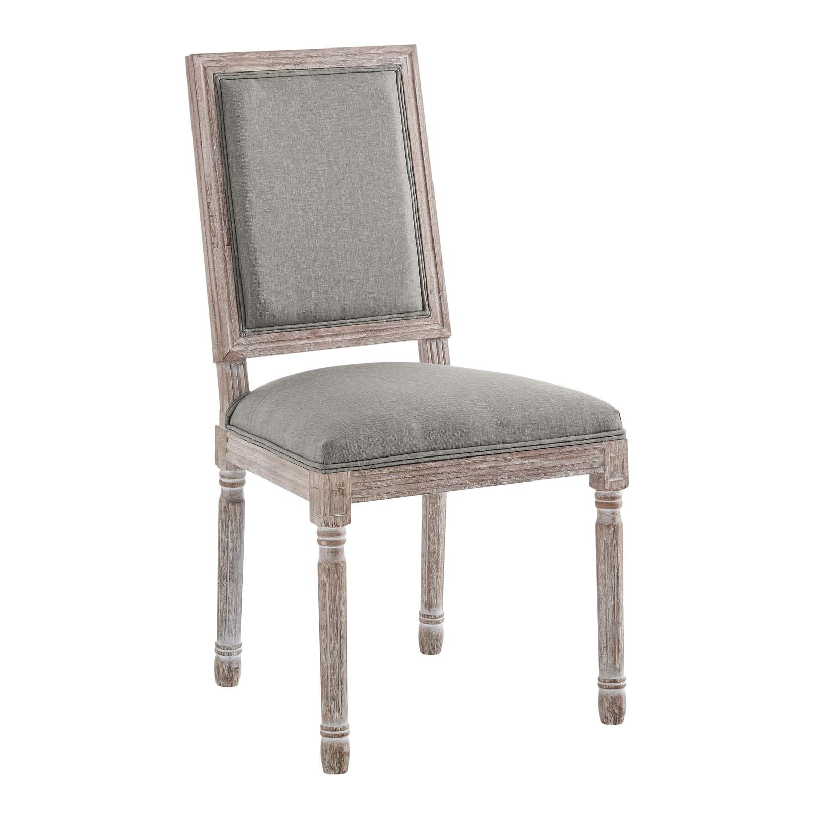 Modway Court Vintage French Upholstered Fabric Dining Side Chair | Dining Chairs | 