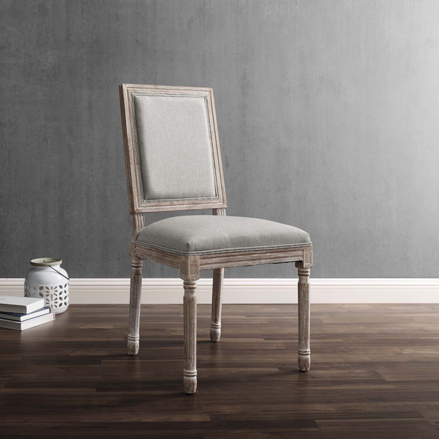 Modway Court Vintage French Upholstered Fabric Dining Side Chair - EEI-2682 | Dining Chairs-1