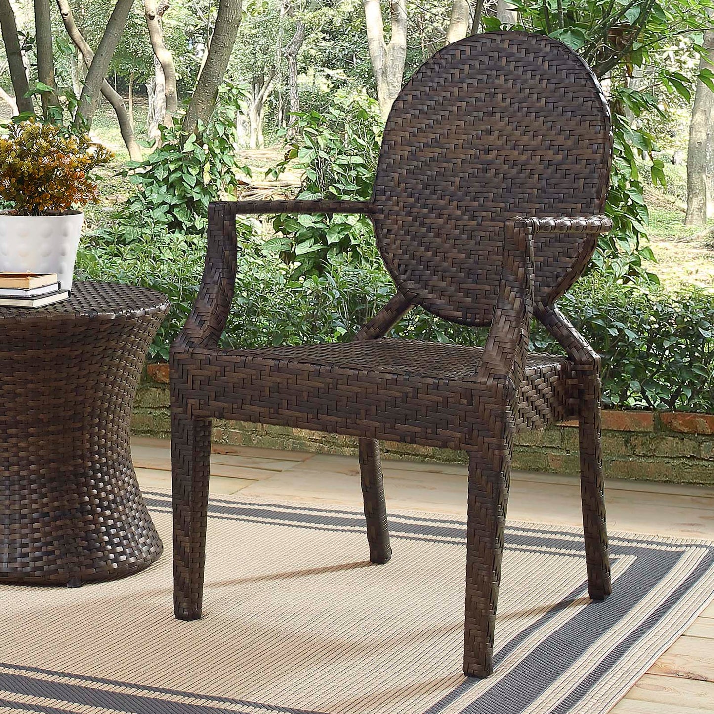 Modway Casper Dining Outdoor Patio Armchair - EEI-2683 | Dining Chairs-1
