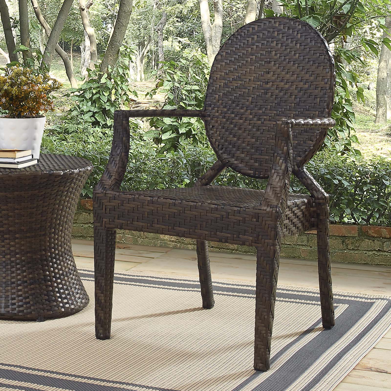 Modway Casper Dining Outdoor Patio Armchair - EEI-2683 | Dining Chairs-1