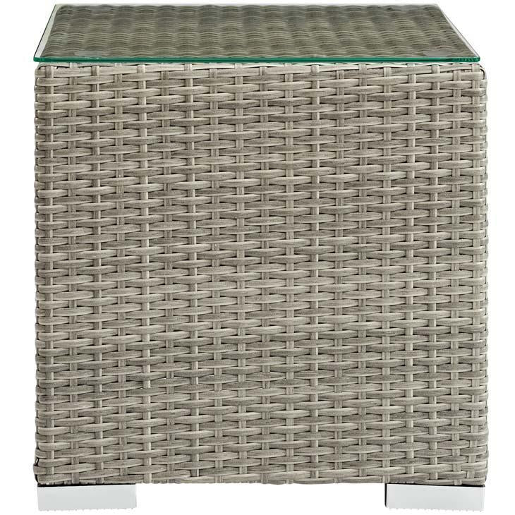 Modway Repose Outdoor Patio Side Table In Light Gray