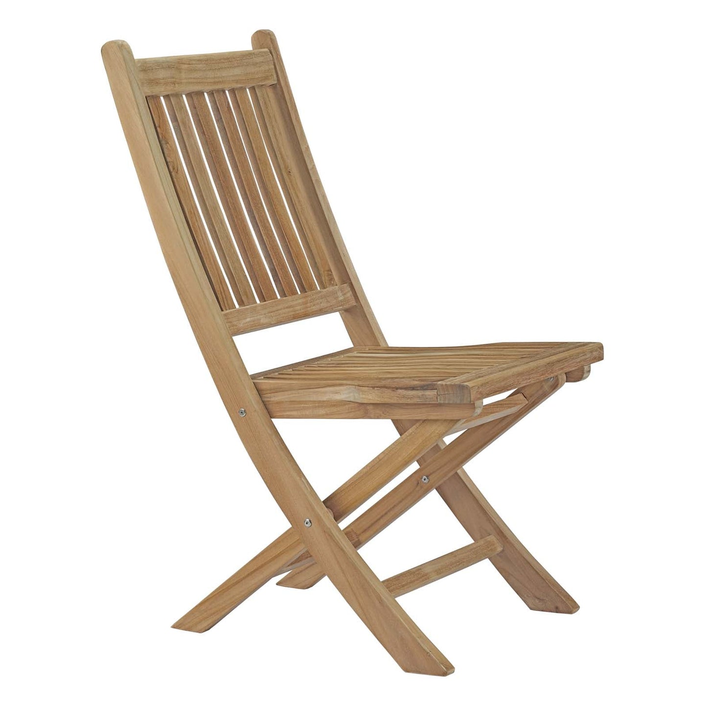 Modway EEI-2702 Marina Outdoor Patio Teak Folding Chair - Natural | Outdoor Chairs | 