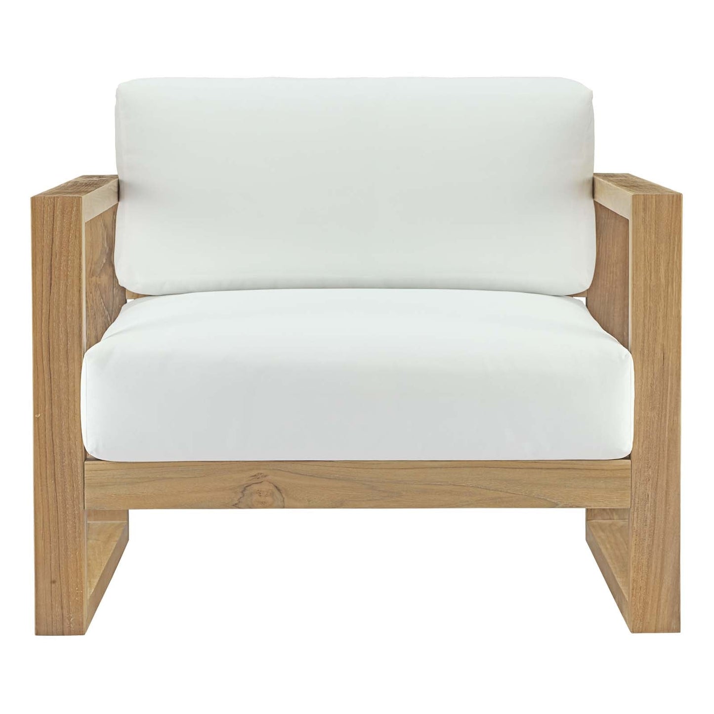 Modway Upland Outdoor Patio Teak Armchair | Armchairs | Modishstore-5