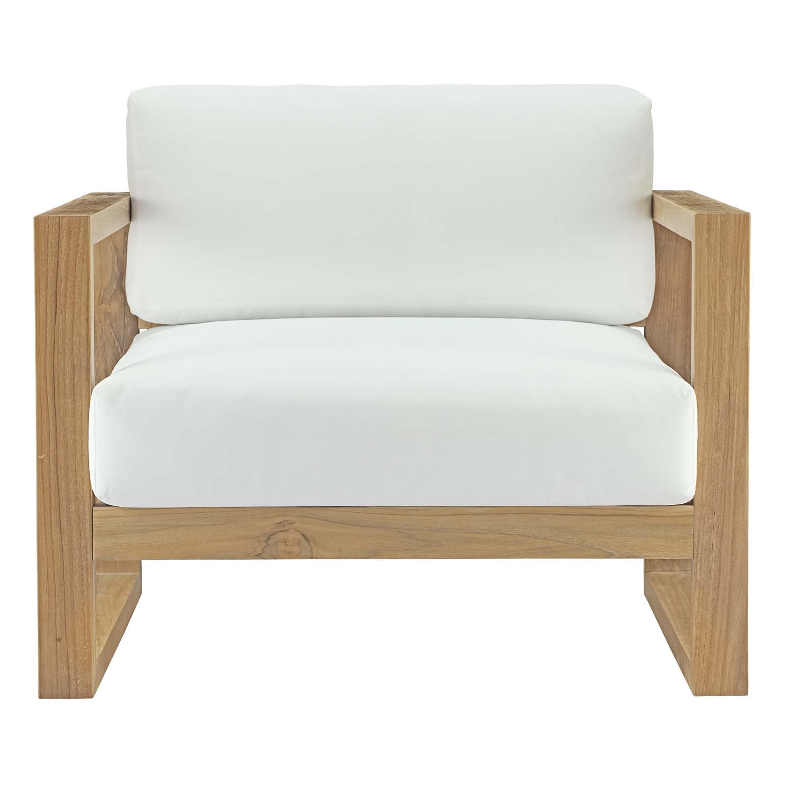 Modway Upland Outdoor Patio Teak Armchair | Armchairs | Modishstore-5